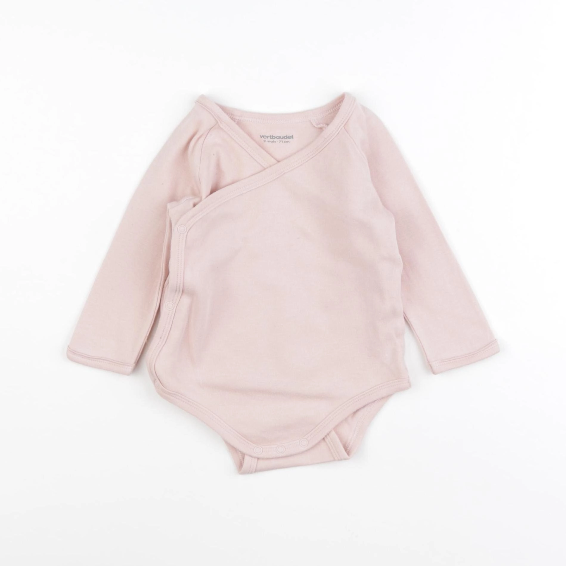 Vertbaudet - body rose - 9 mois