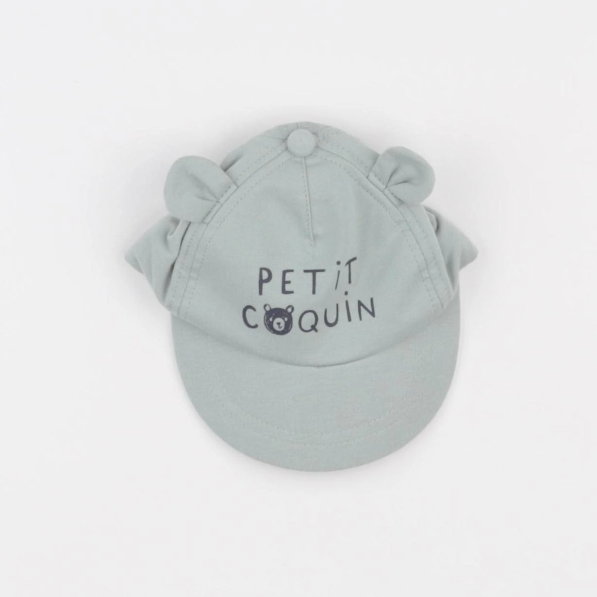 Vertbaudet - casquette vert - 3/6 mois