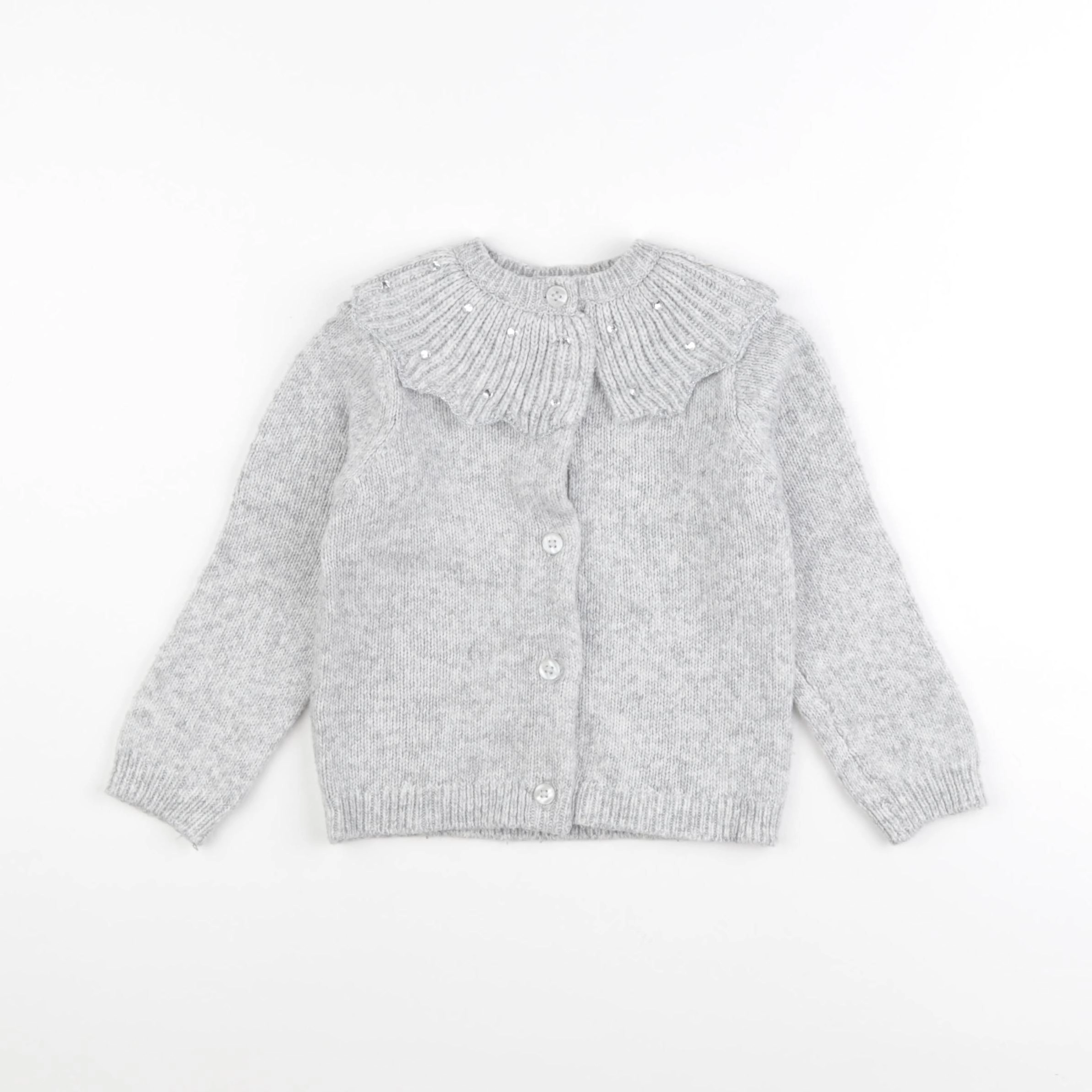 Vertbaudet - gilet gris - 3 ans