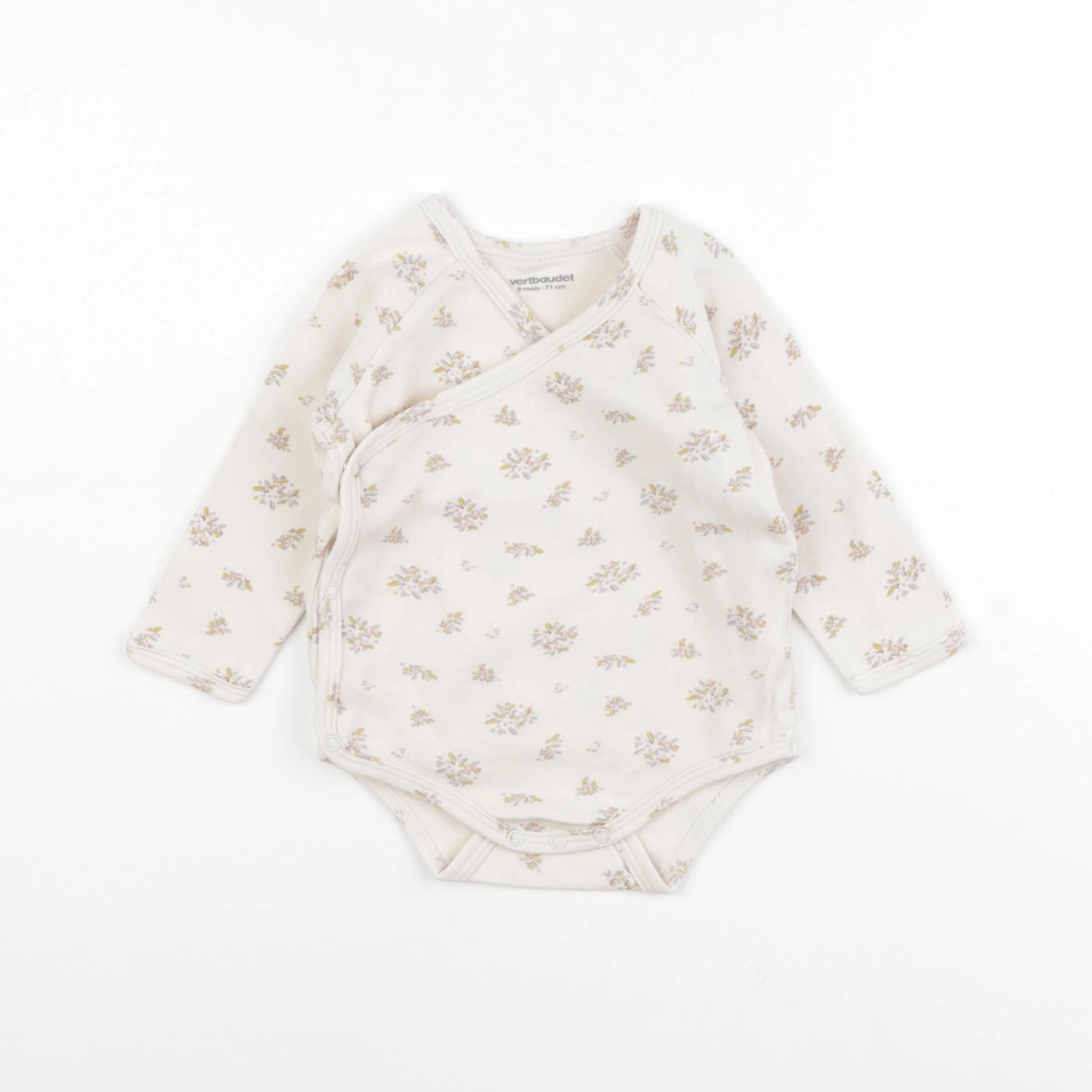 Vertbaudet - body beige - 9 mois
