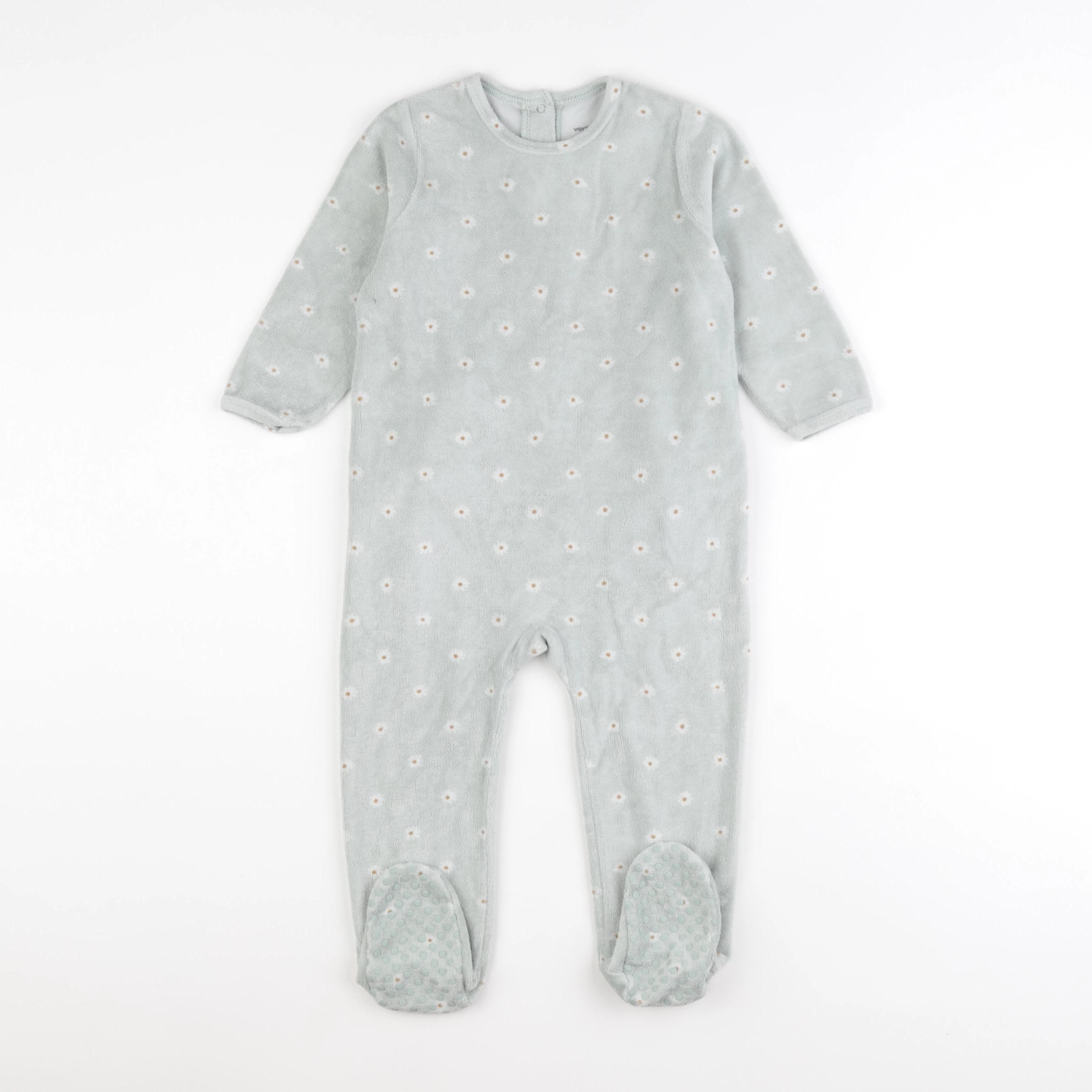 Vertbaudet - pyjama velours vert - 2 ans