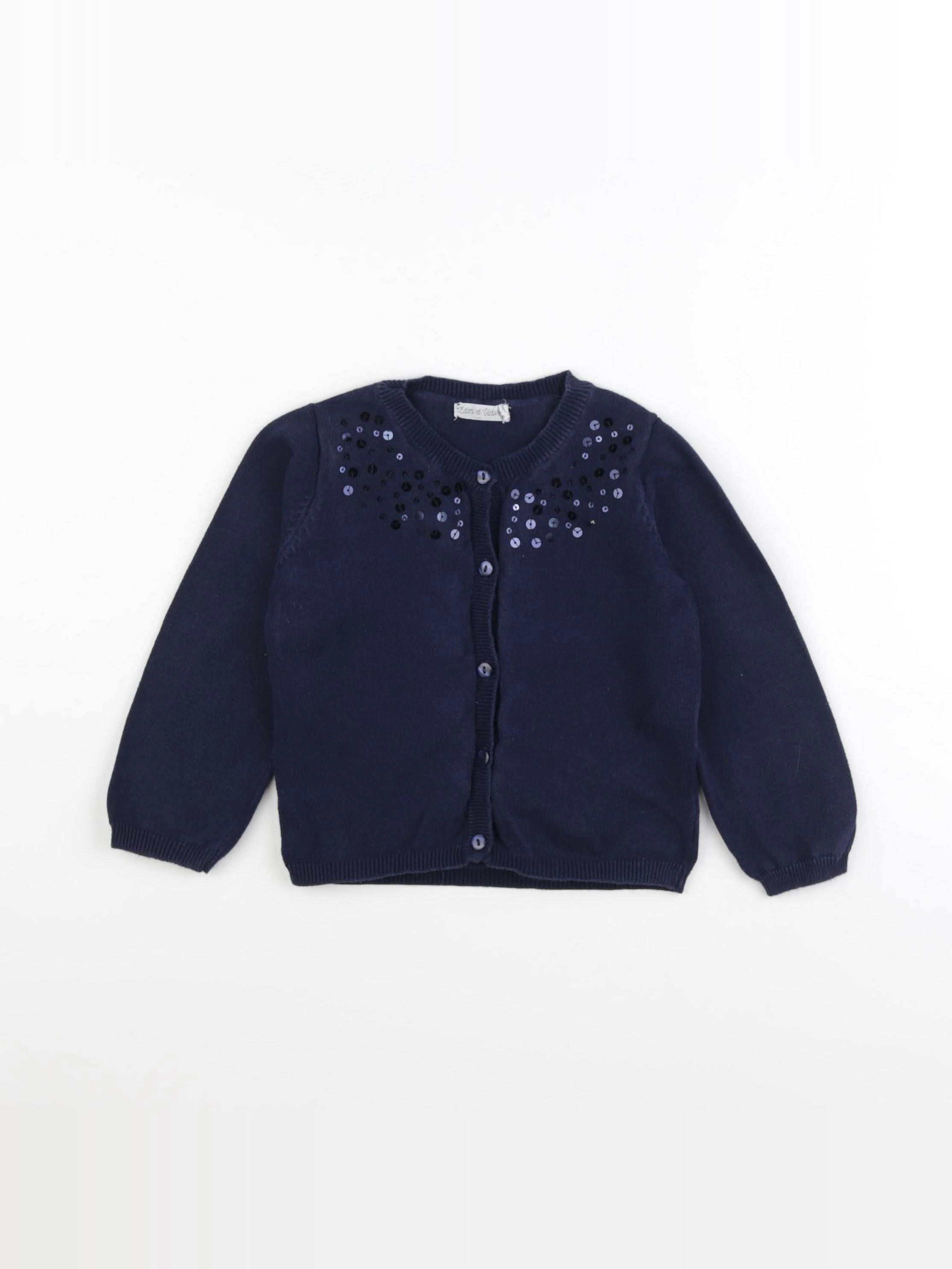 Eden & Victor - gilet bleu - 2 ans