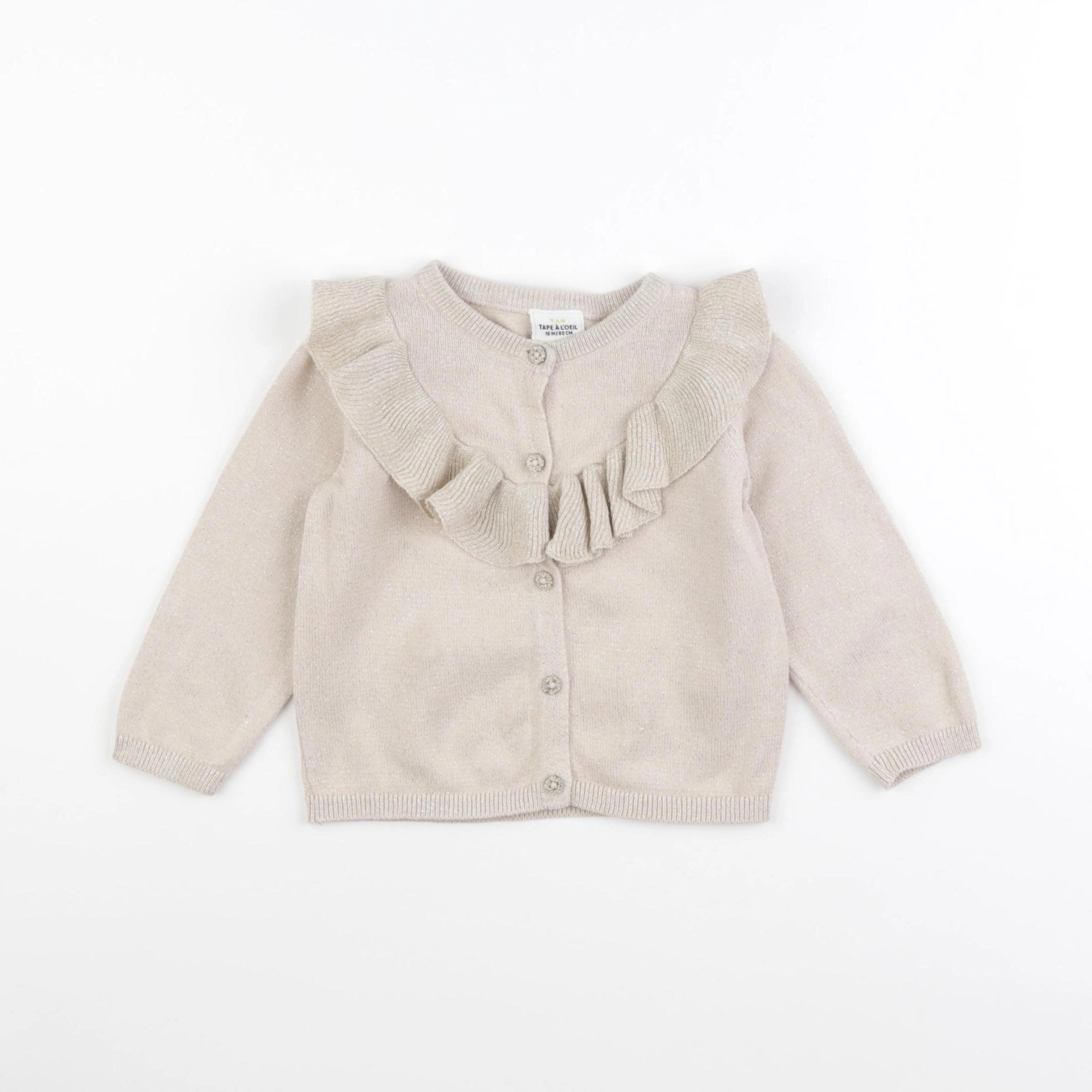 Tape à l'oeil - gilet or, beige - 18 mois