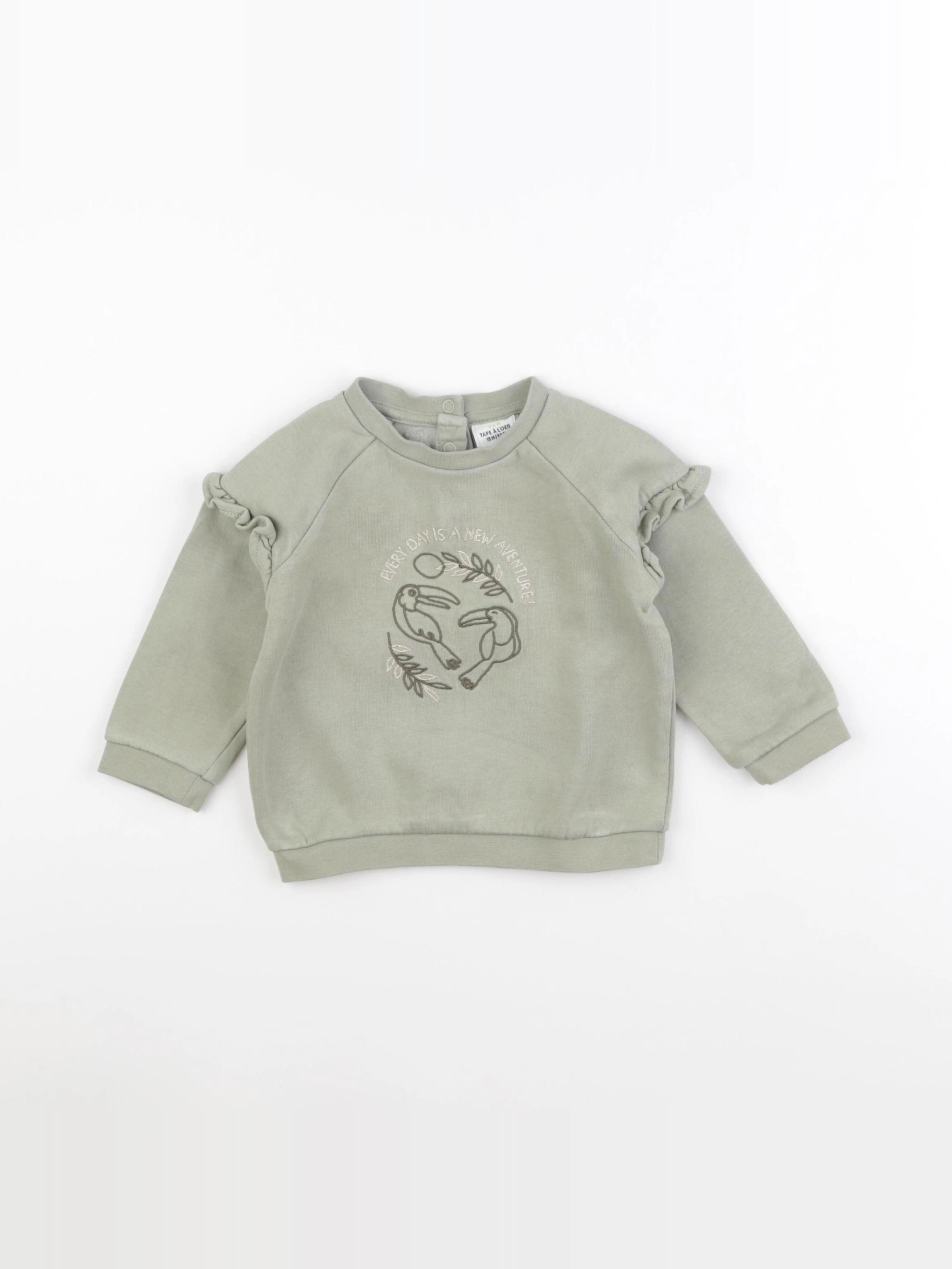 Tape à l'oeil - sweat or, vert - 18 mois