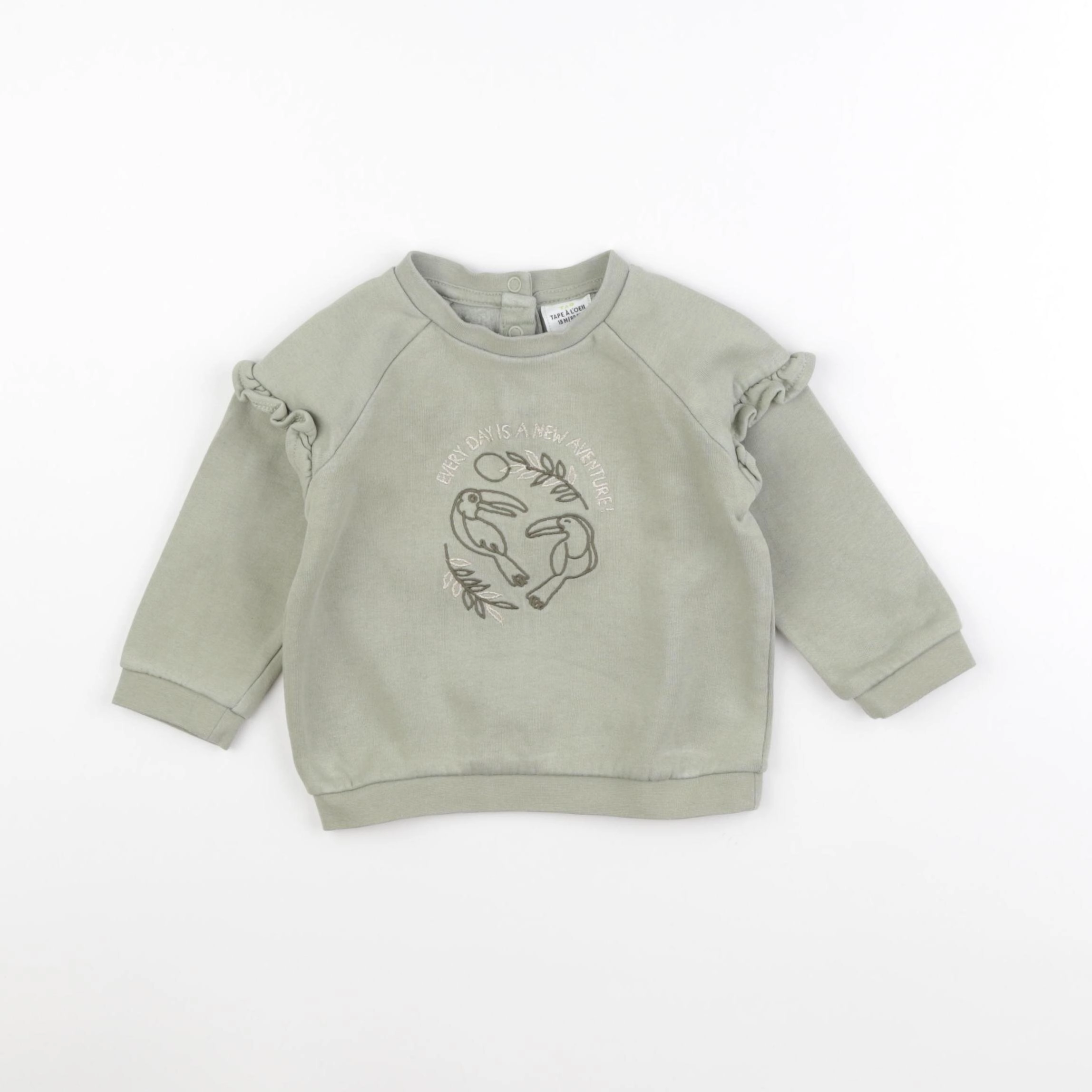 Tape à l'oeil - sweat or, vert - 18 mois