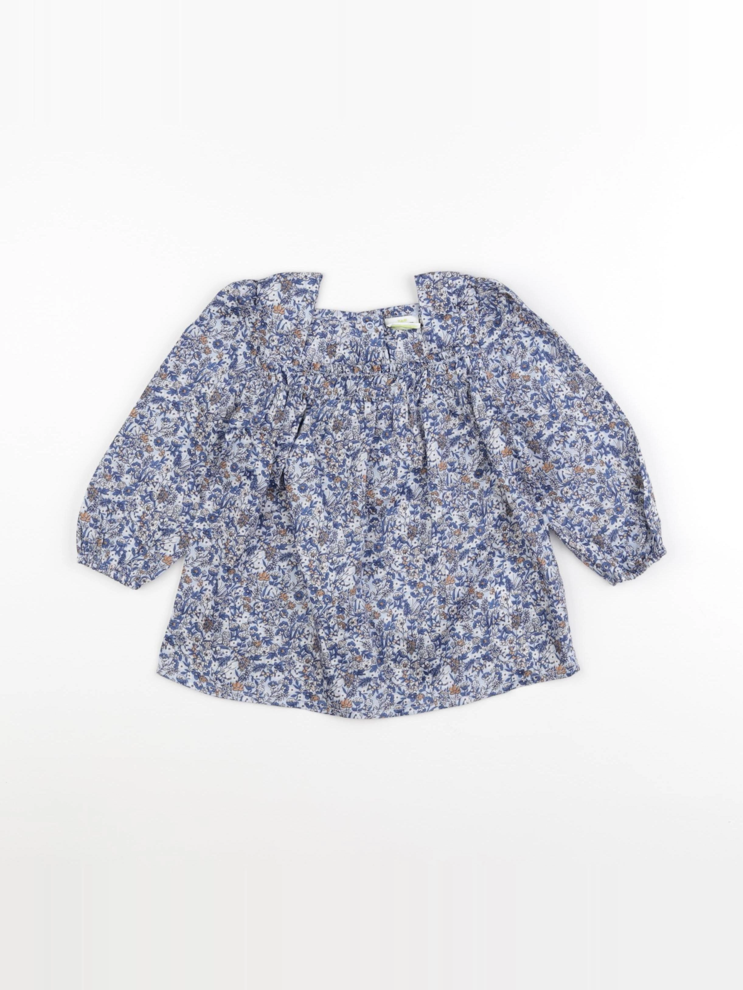 Tape à l'oeil - blouse bleu - 24 mois