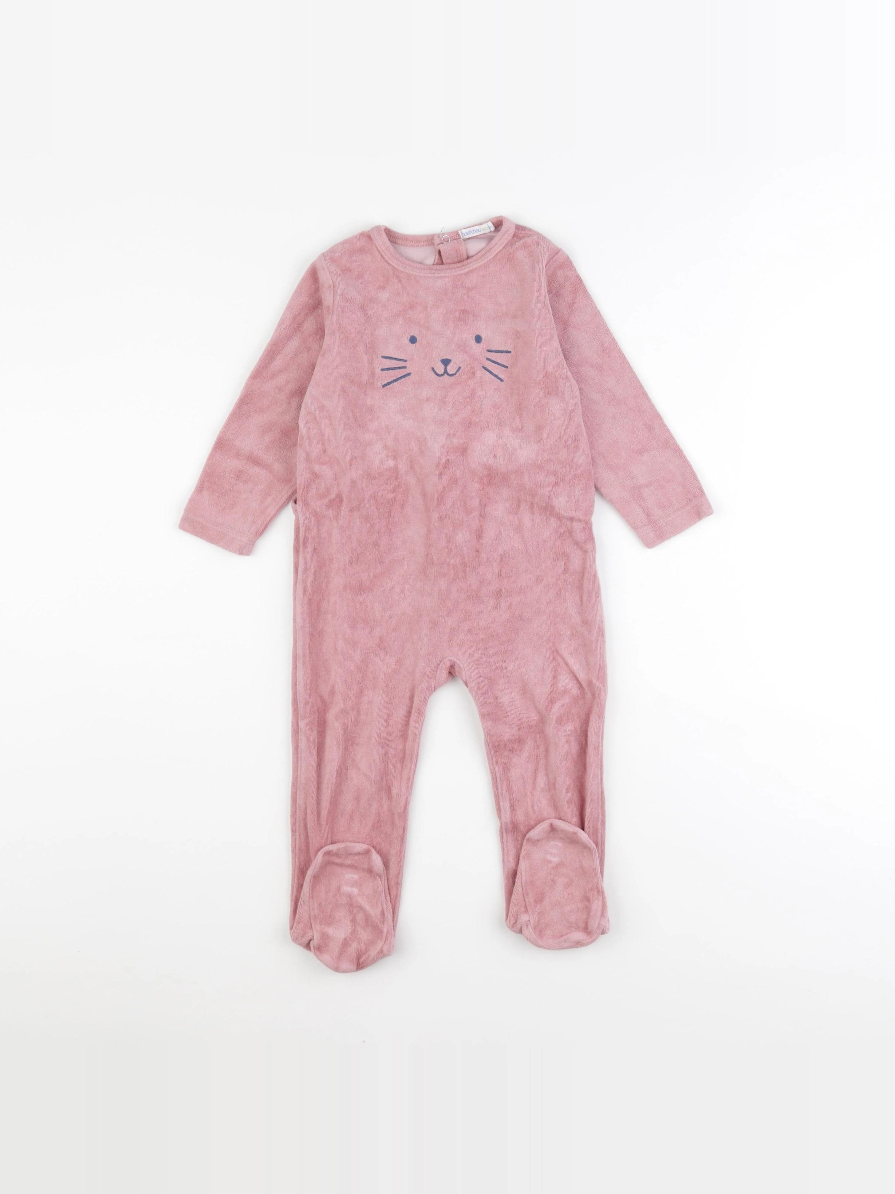 Boutchou - pyjama velours rose - 18 mois