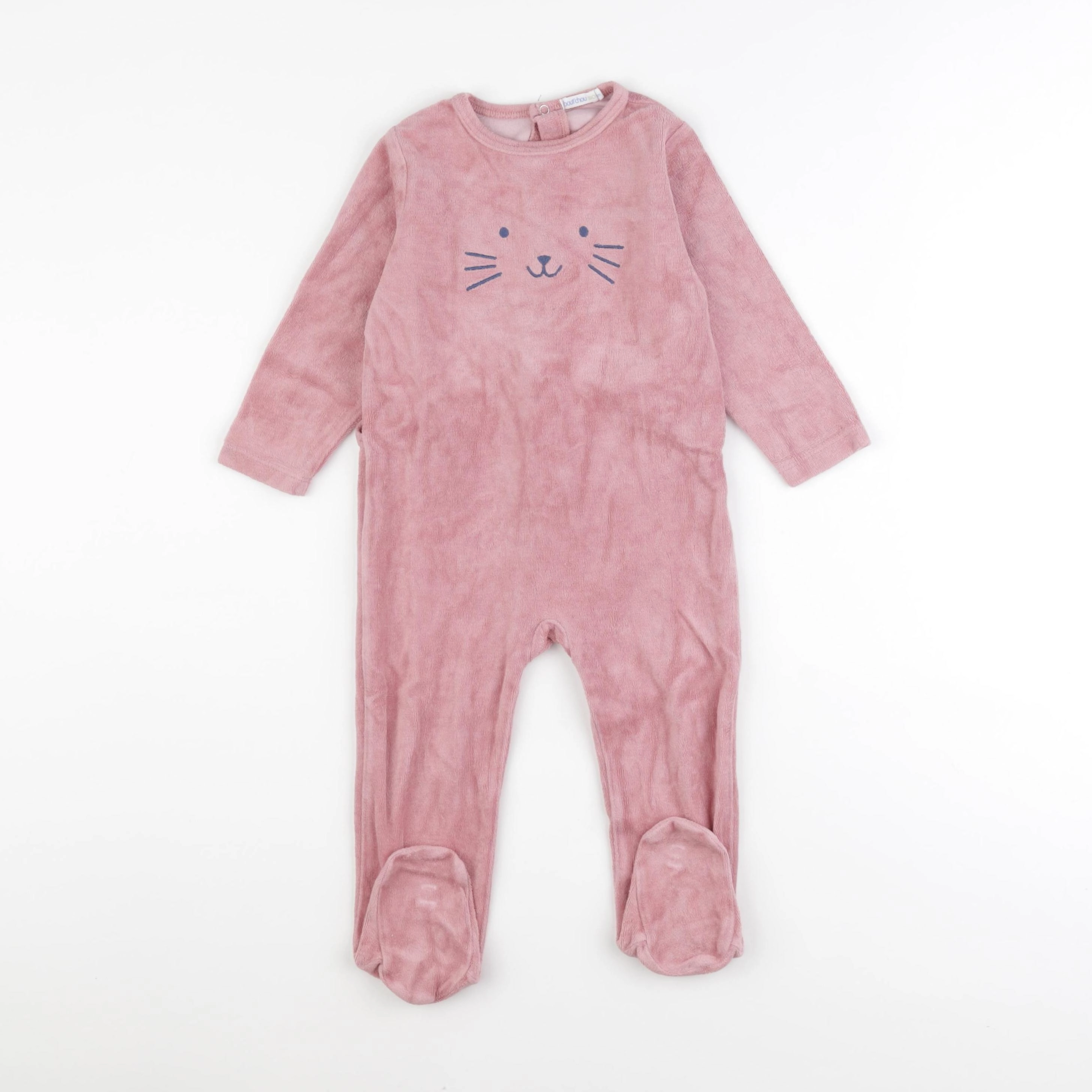 Boutchou - pyjama velours rose - 18 mois
