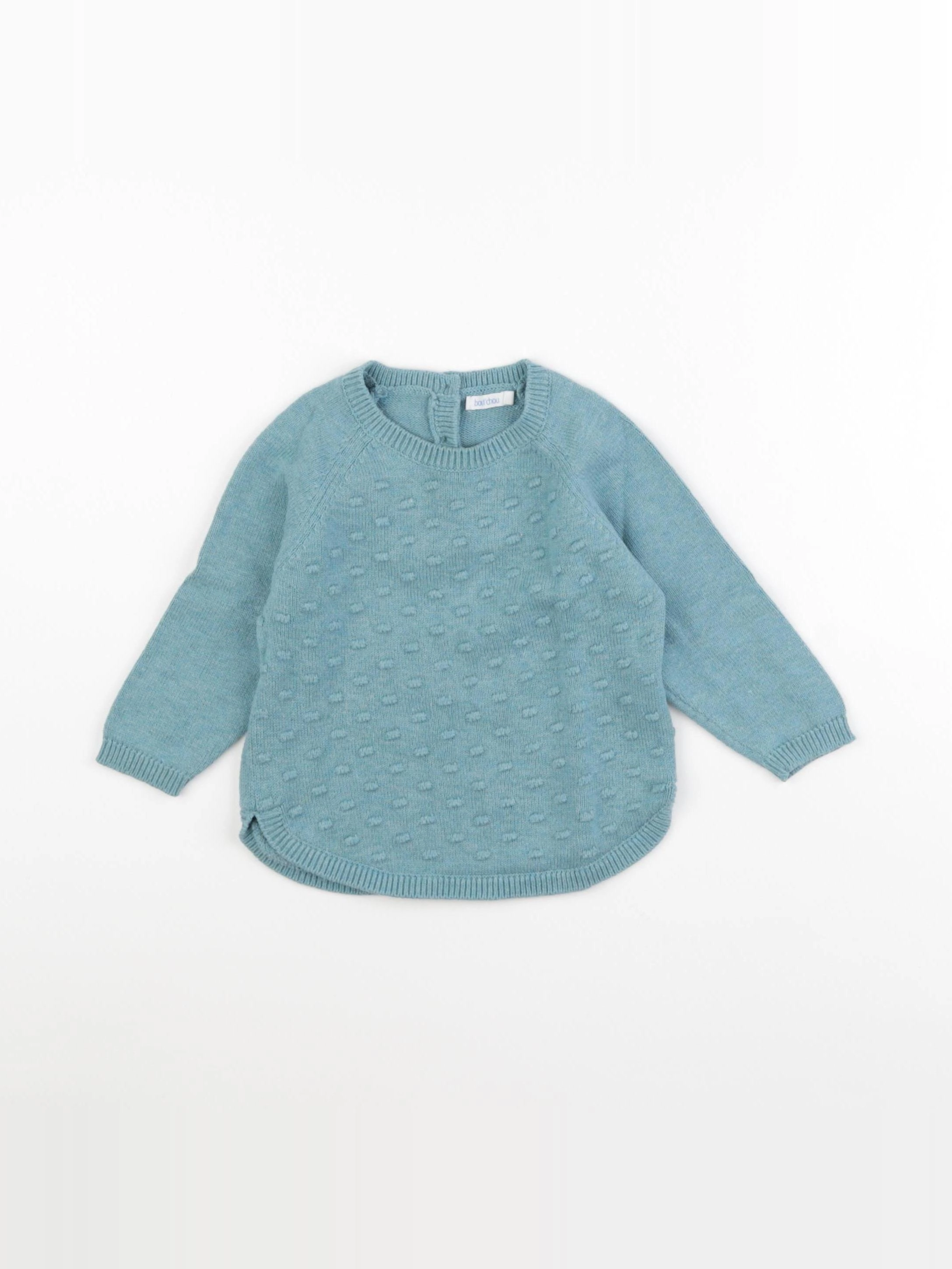 Boutchou - pull bleu - 18 mois