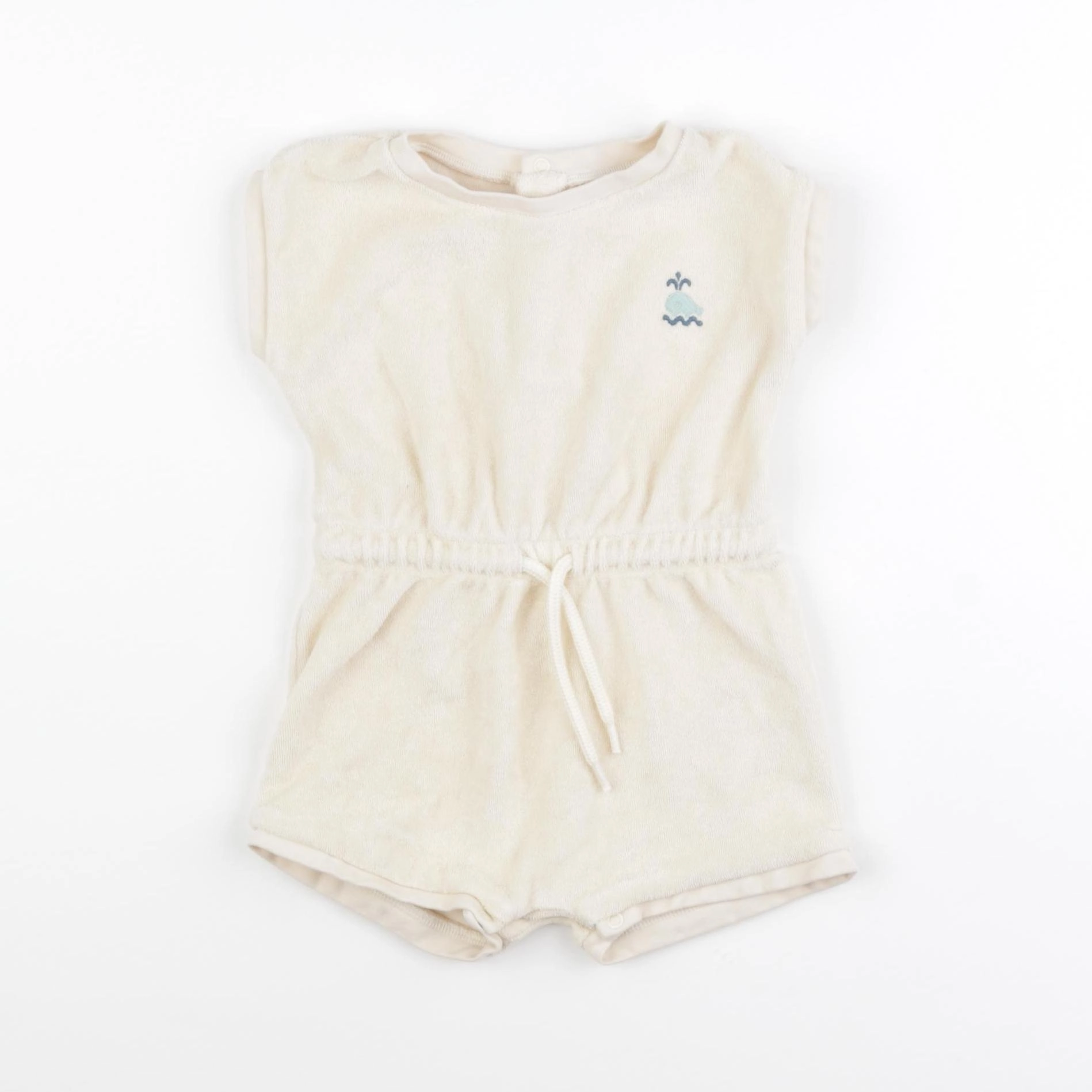 Vertbaudet - combinaison beige - 9 mois