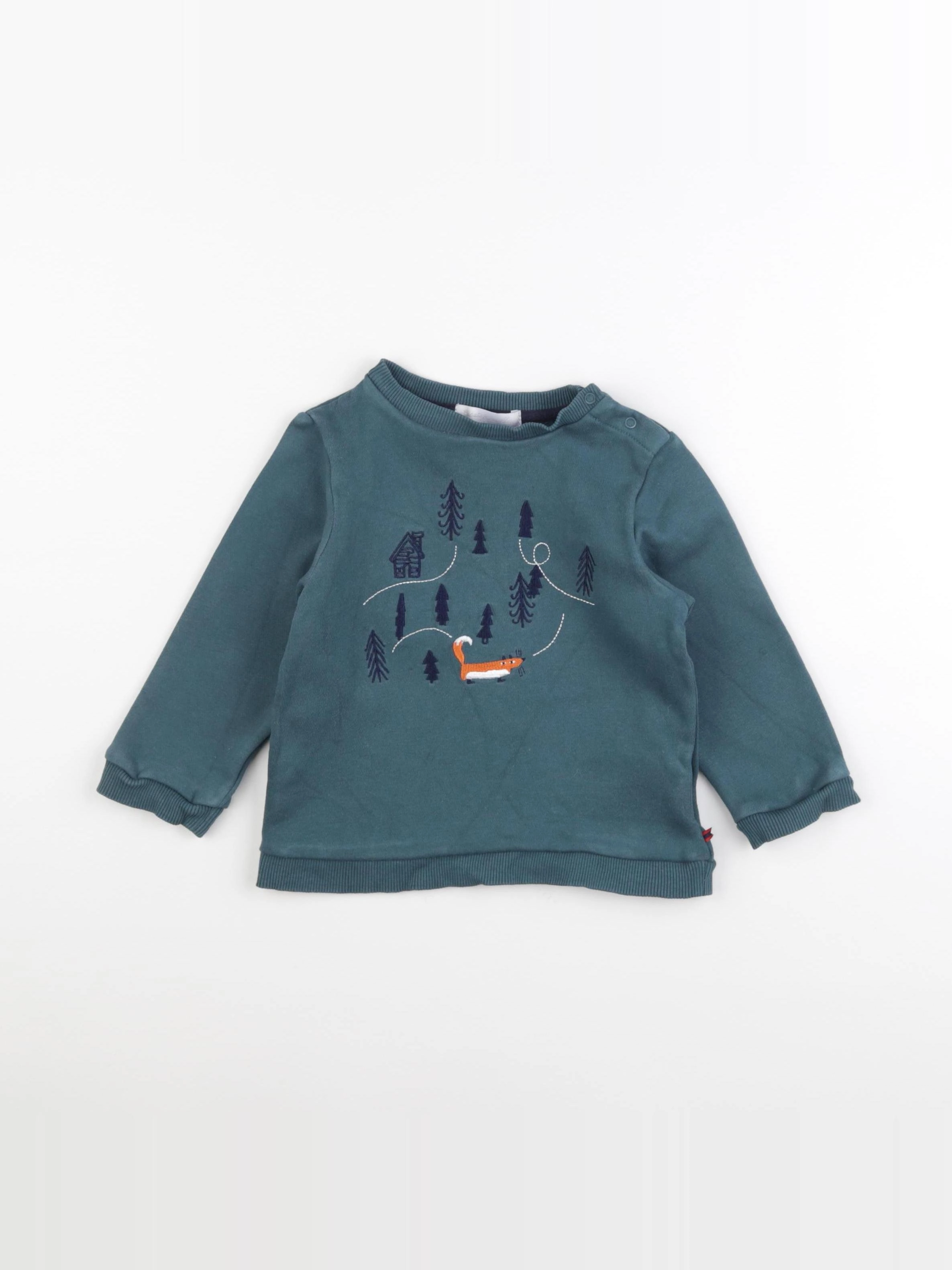 Cadet Rousselle - sweat vert - 24 mois