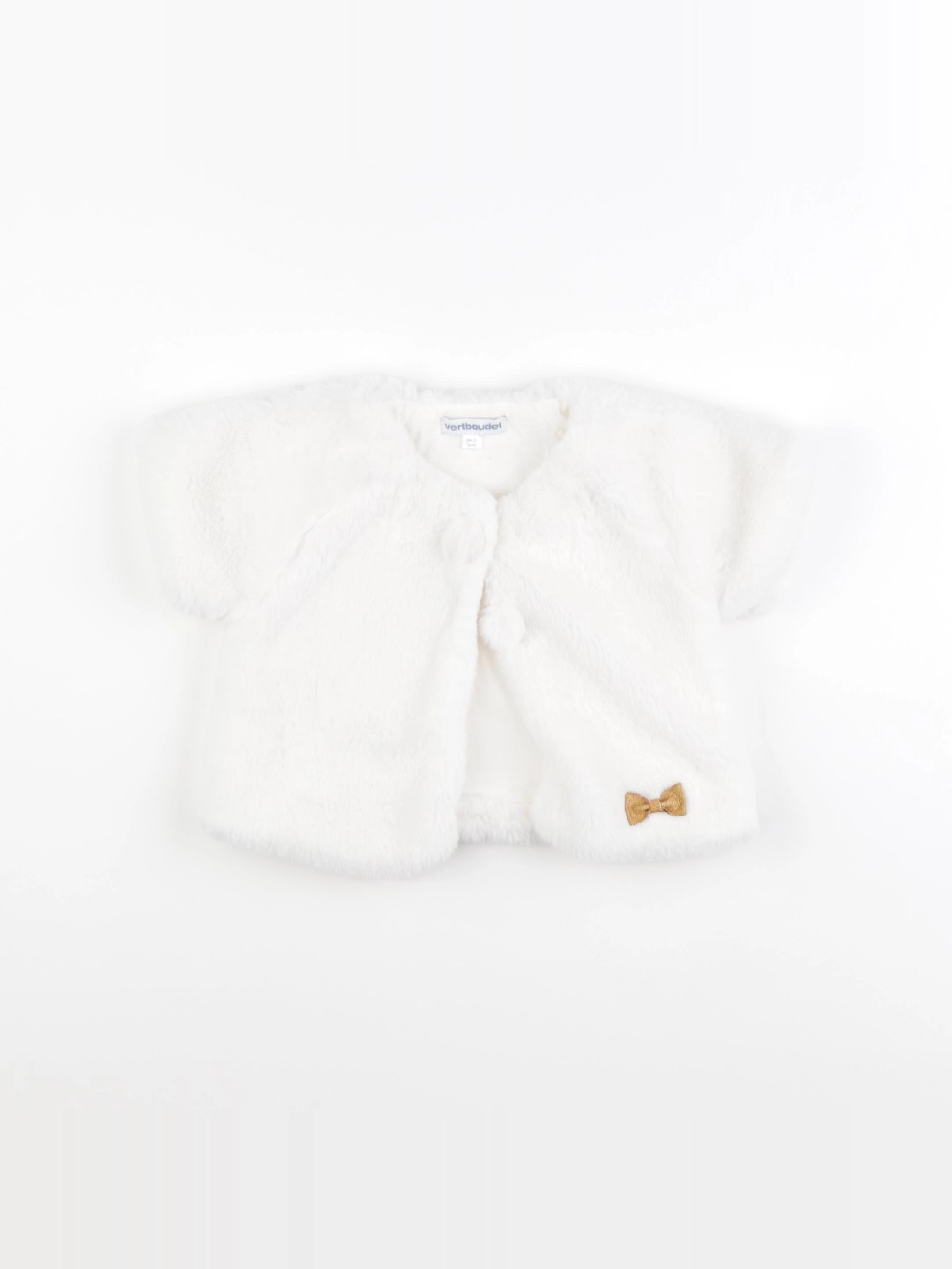 Vertbaudet - gilet blanc - 2 ans