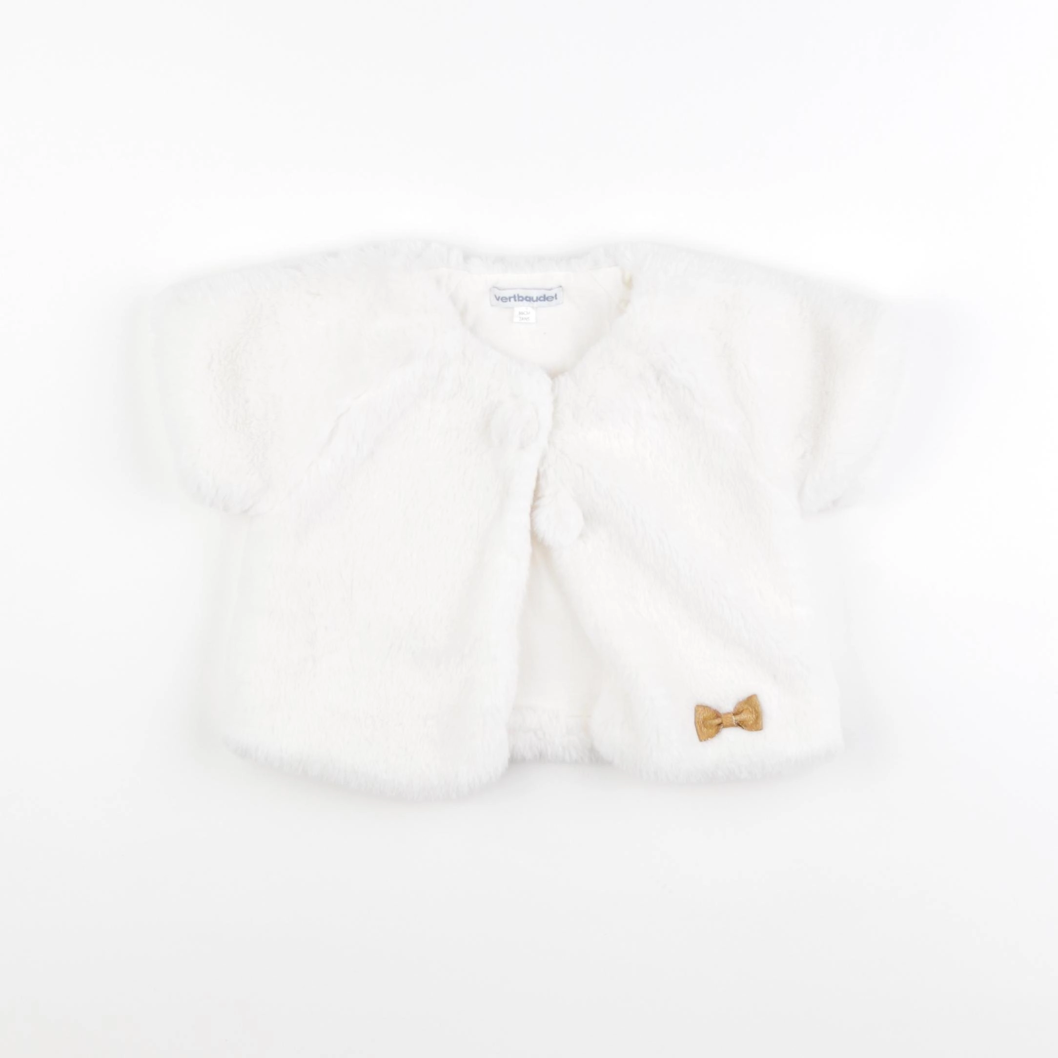 Vertbaudet - gilet blanc - 2 ans