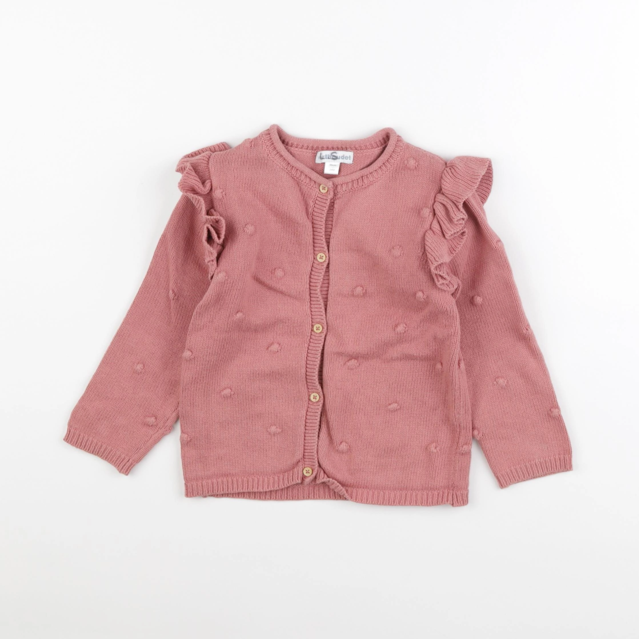 Vertbaudet - gilet rose - 24 mois