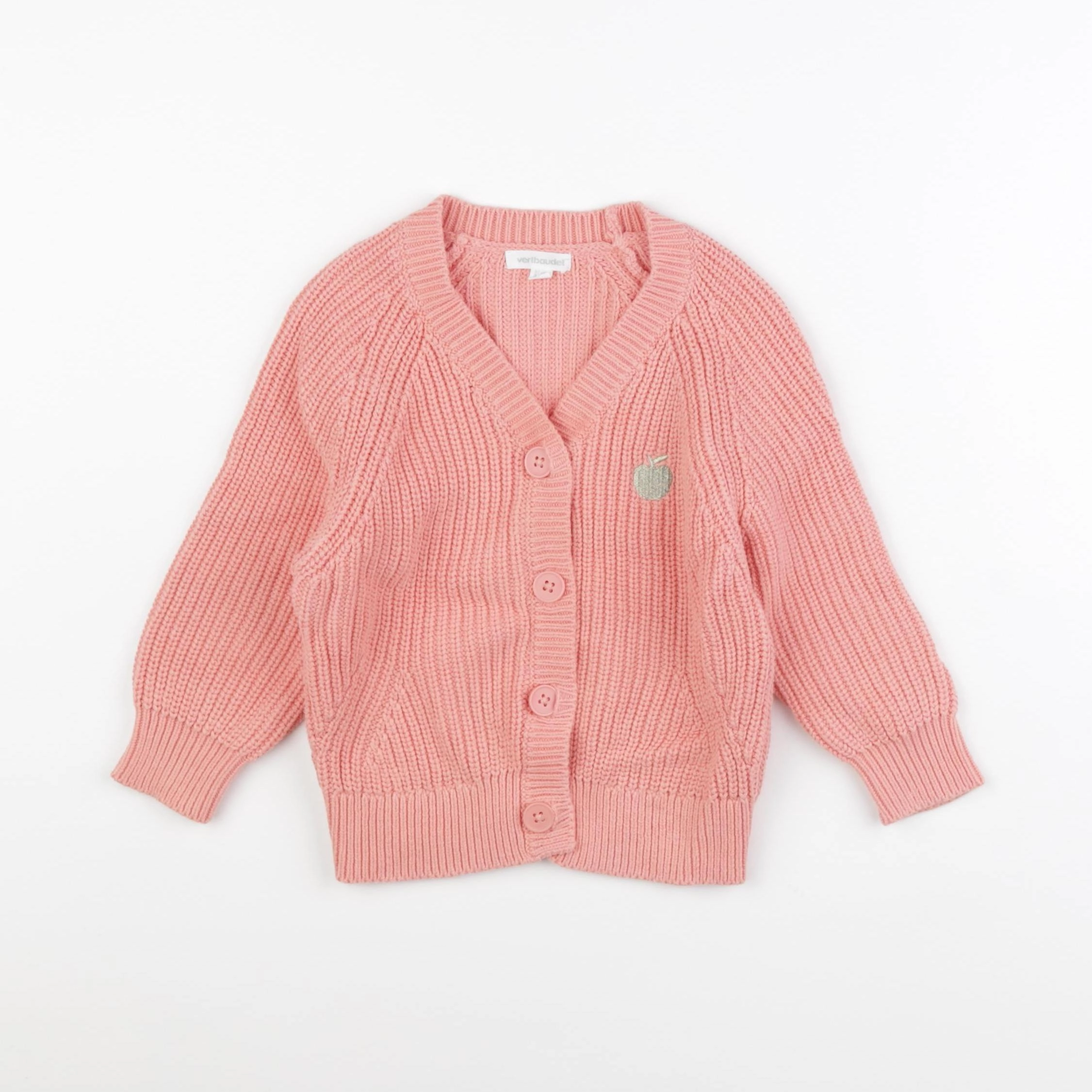 Vertbaudet - gilet rose - 3 ans