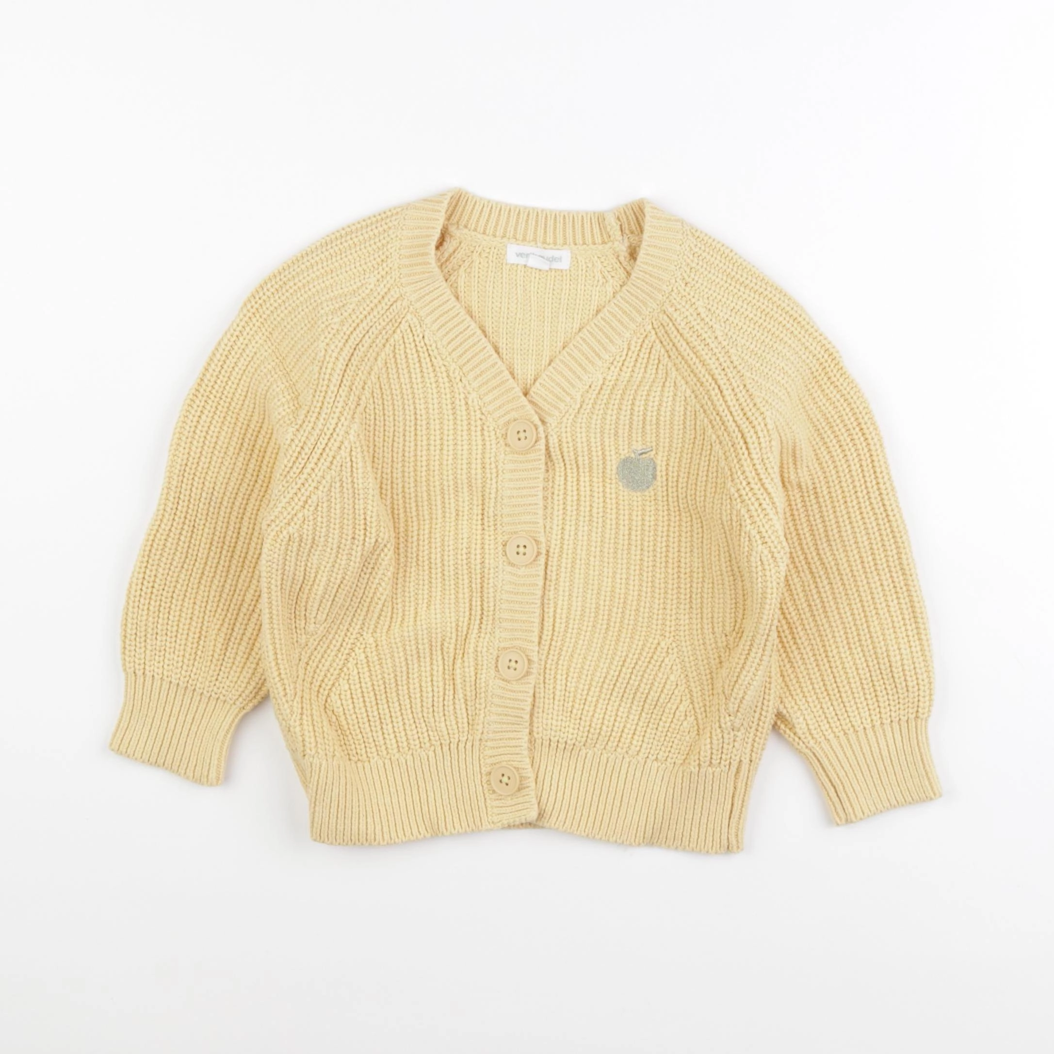 Vertbaudet - gilet jaune - 3 ans