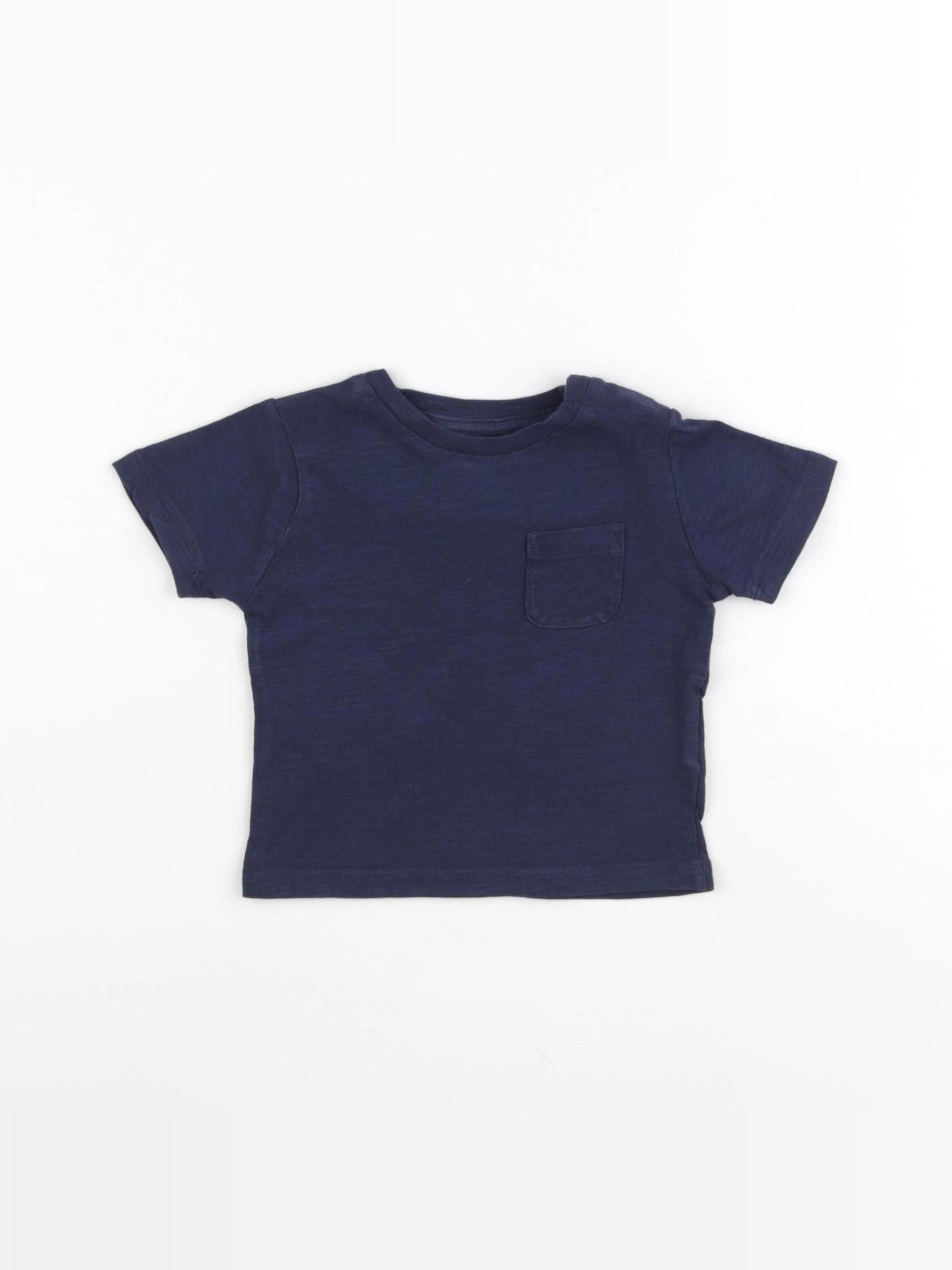 Boutchou - tee-shirt bleu - 6 mois