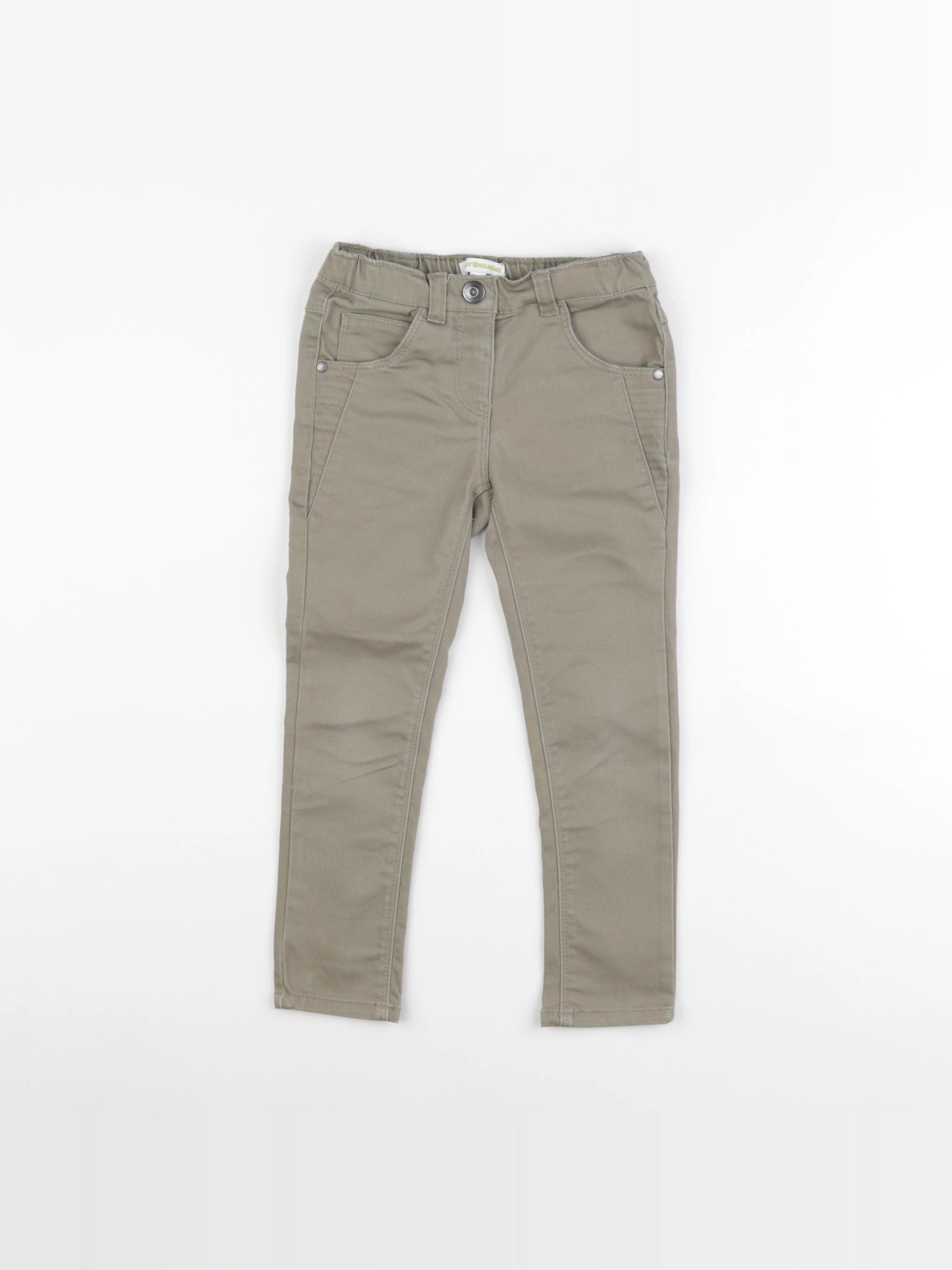 Vertbaudet - pantalon vert - 4 ans