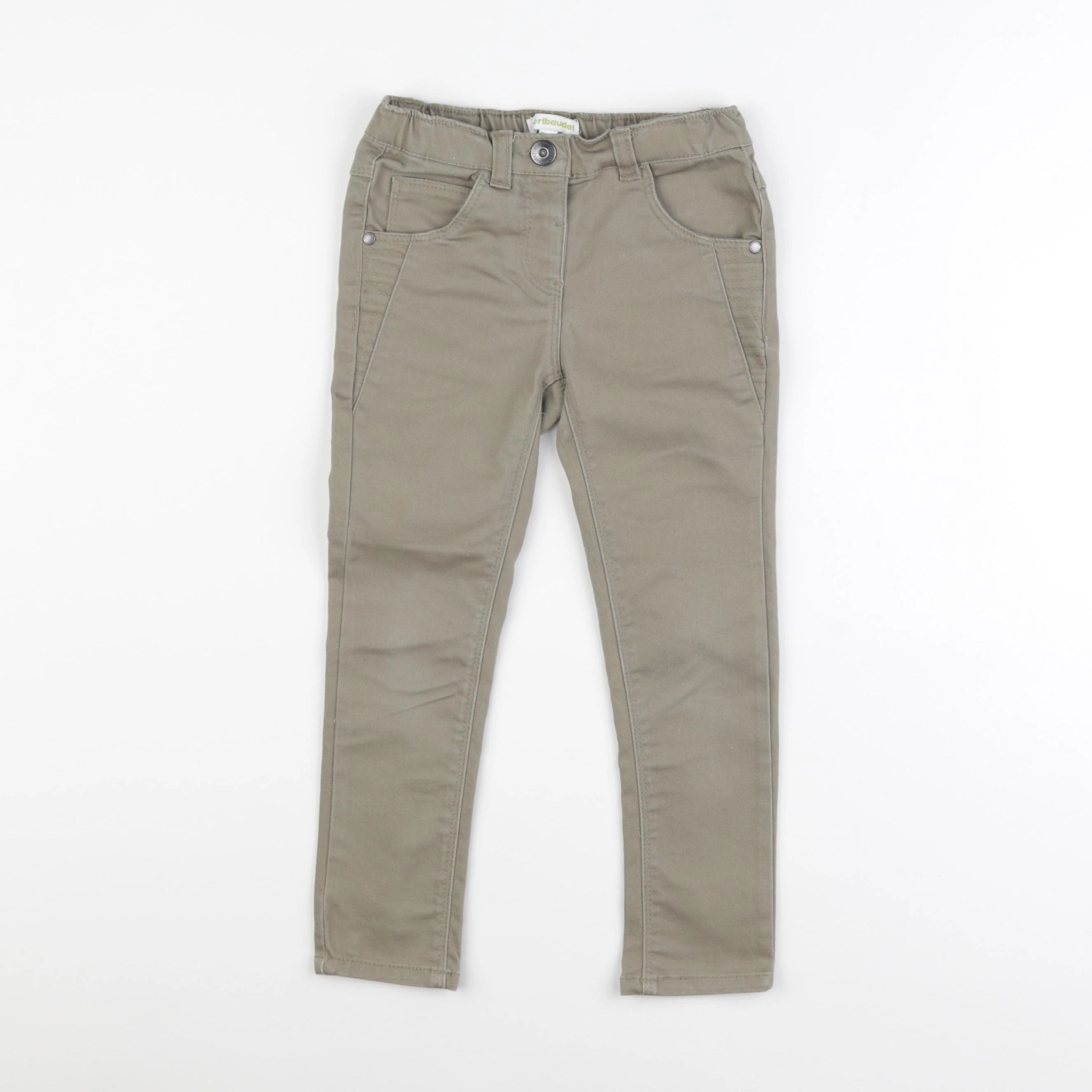 Vertbaudet - pantalon vert - 4 ans