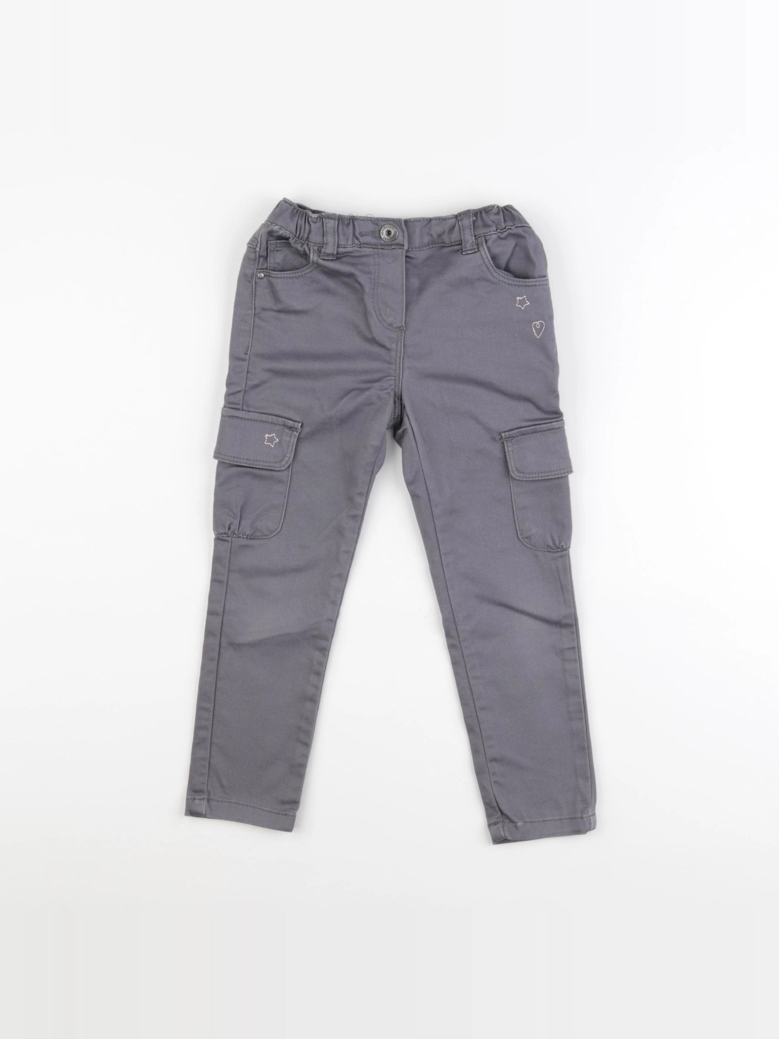 Vertbaudet - pantalon gris - 4 ans