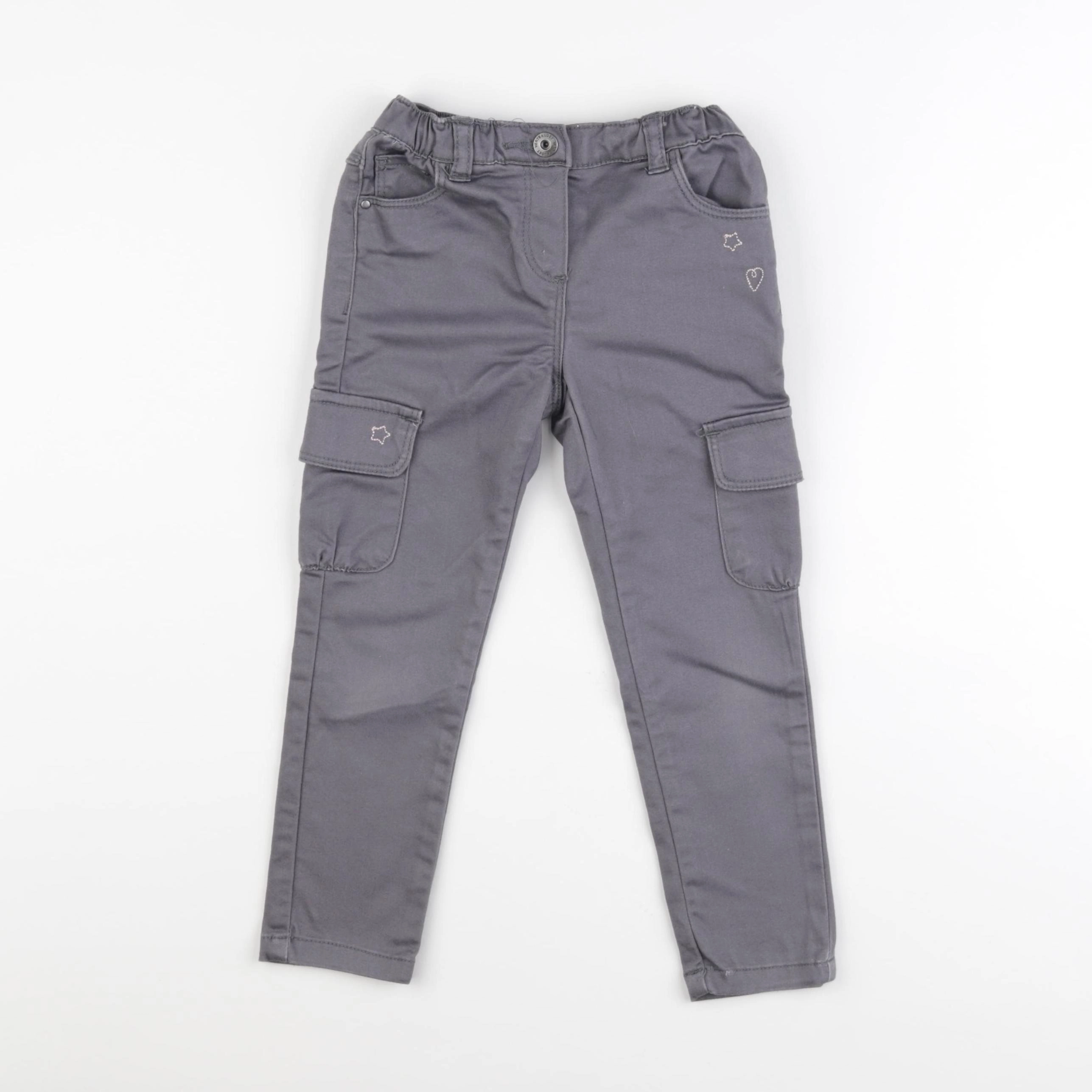 Vertbaudet - pantalon gris - 4 ans