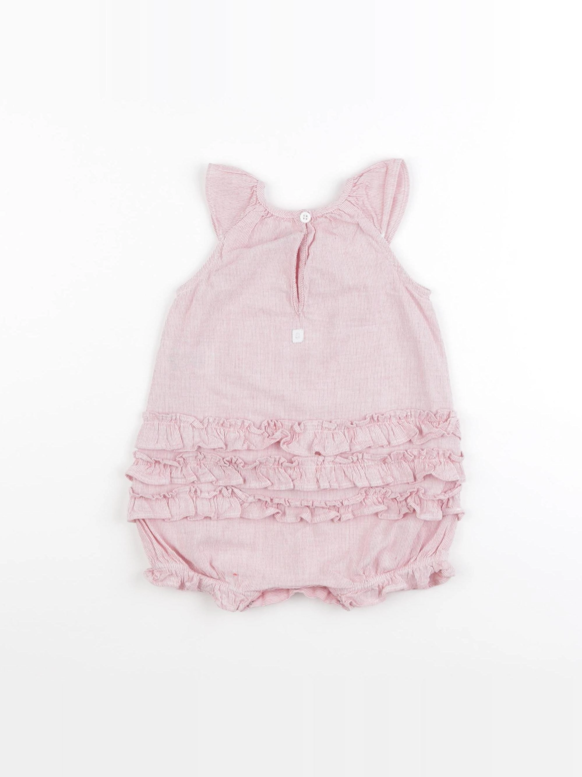 Petit Bateau - combinaison rouge - 6 mois