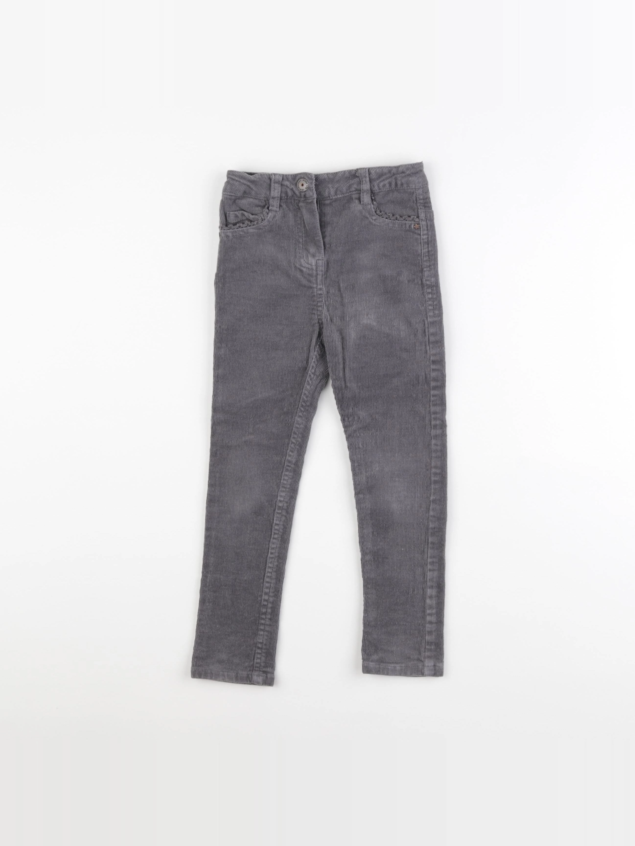 Vertbaudet - pantalon gris - 4 ans