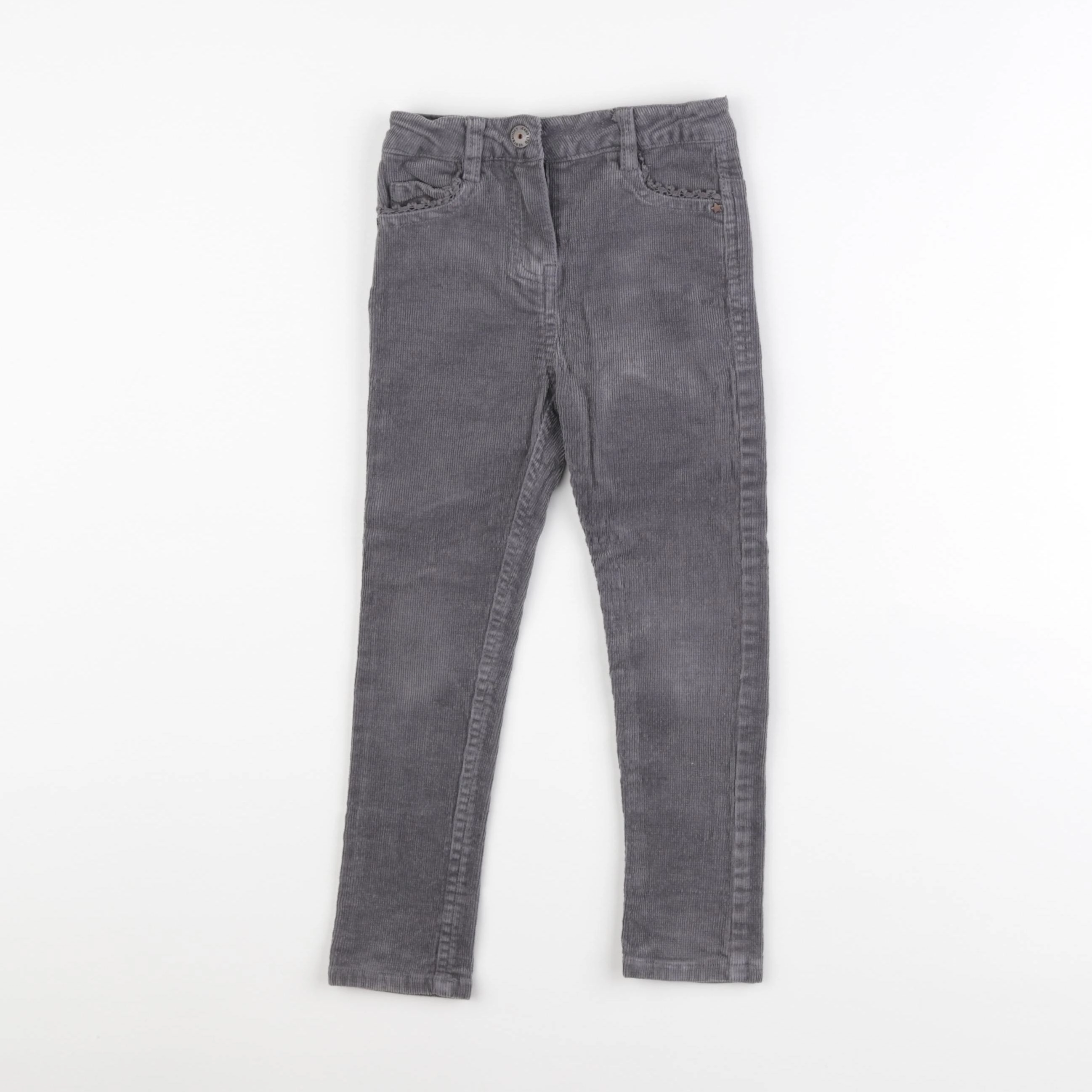 Vertbaudet - pantalon gris - 4 ans