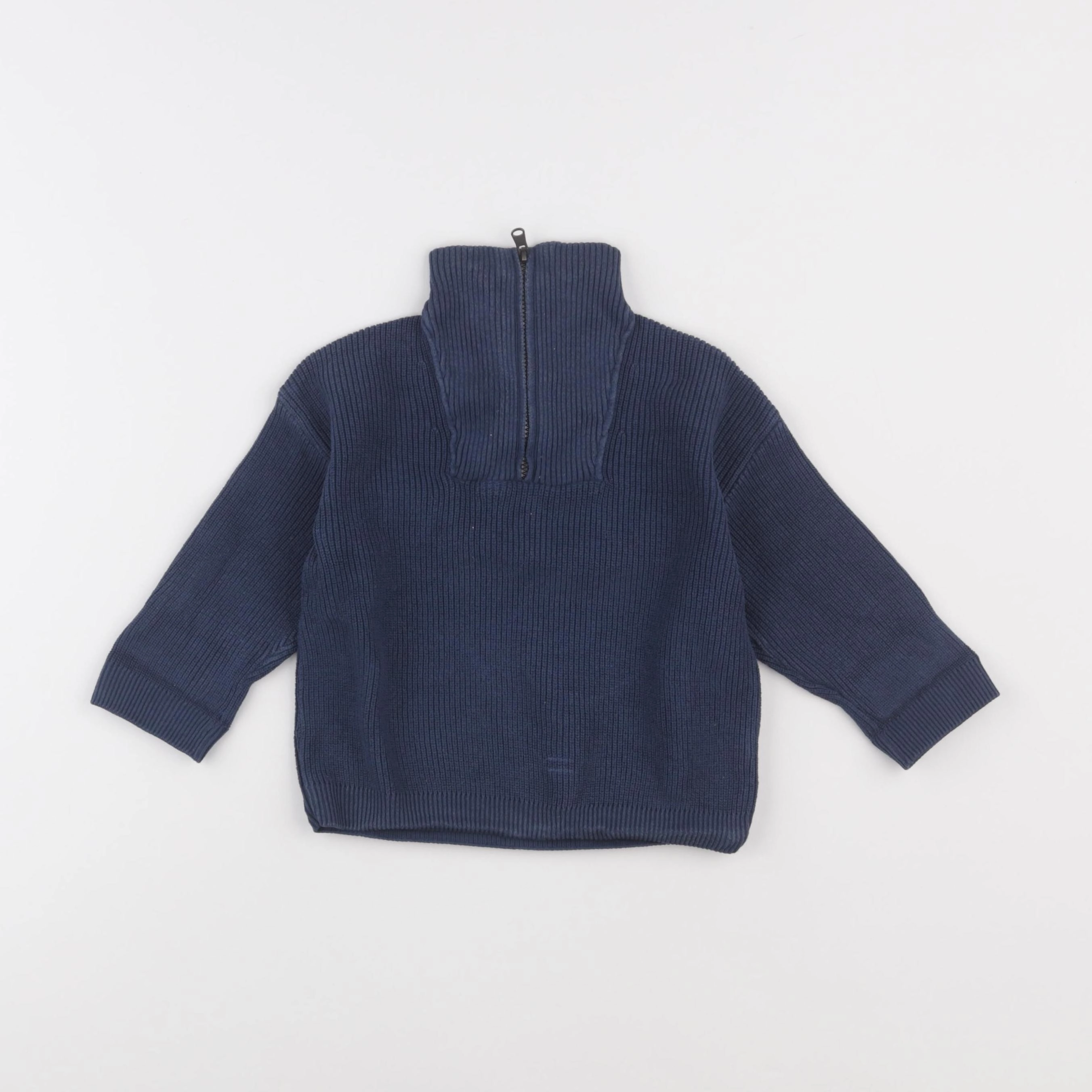 Zara - pull bleu - 9/12 mois