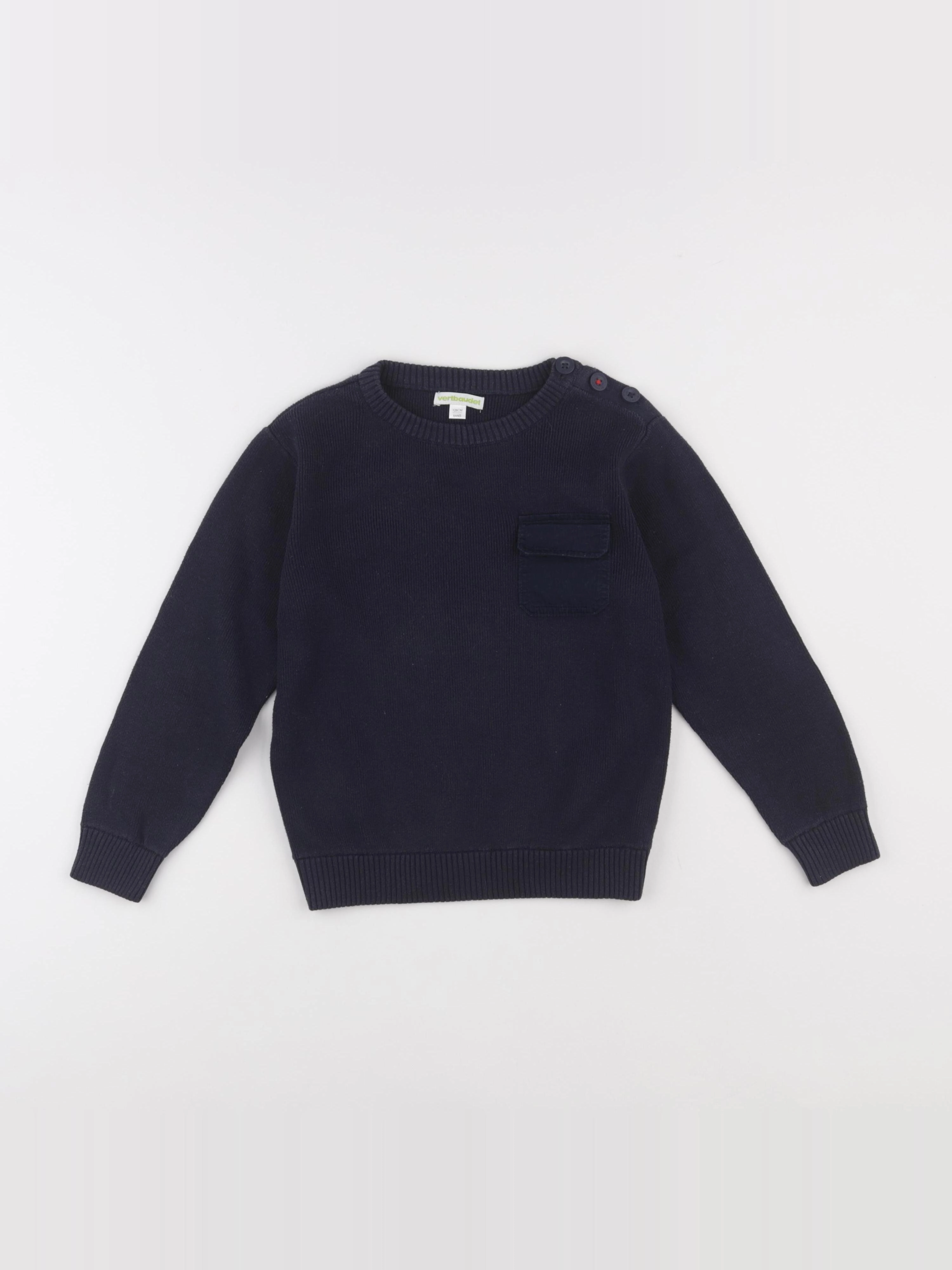 Vertbaudet - pull bleu - 8 ans