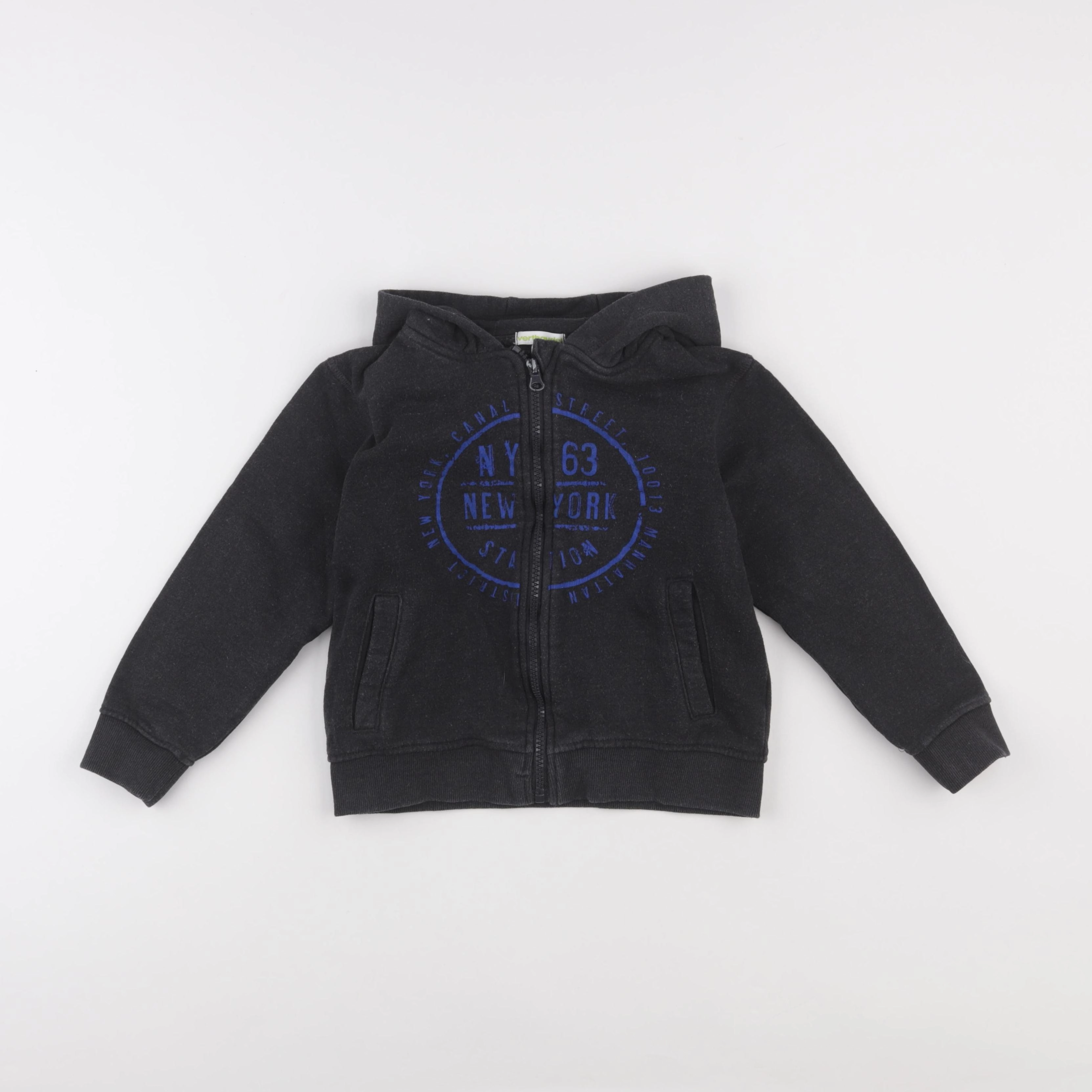 Vertbaudet - sweat gris - 8 ans