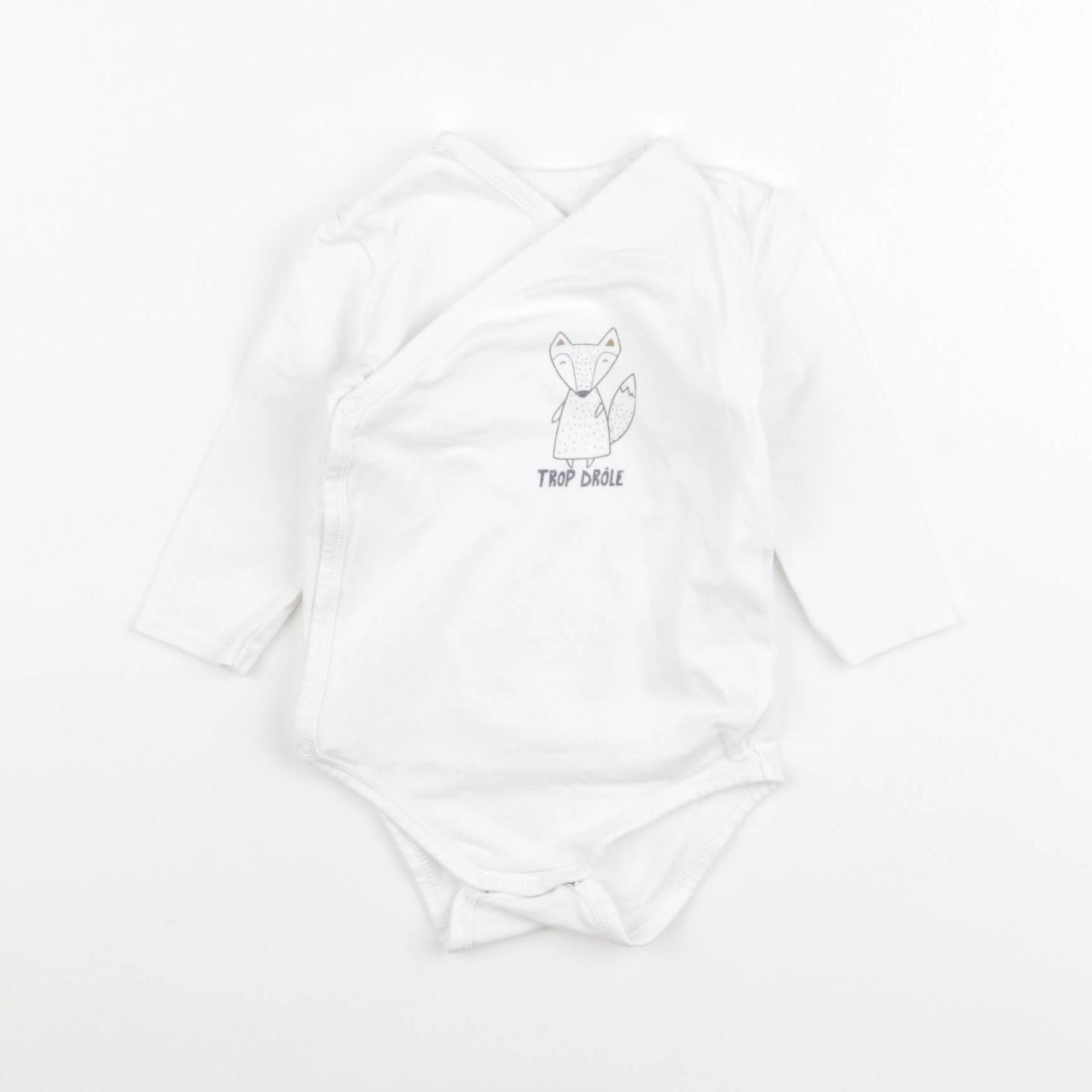 Tape à l'oeil - body blanc - 6 mois
