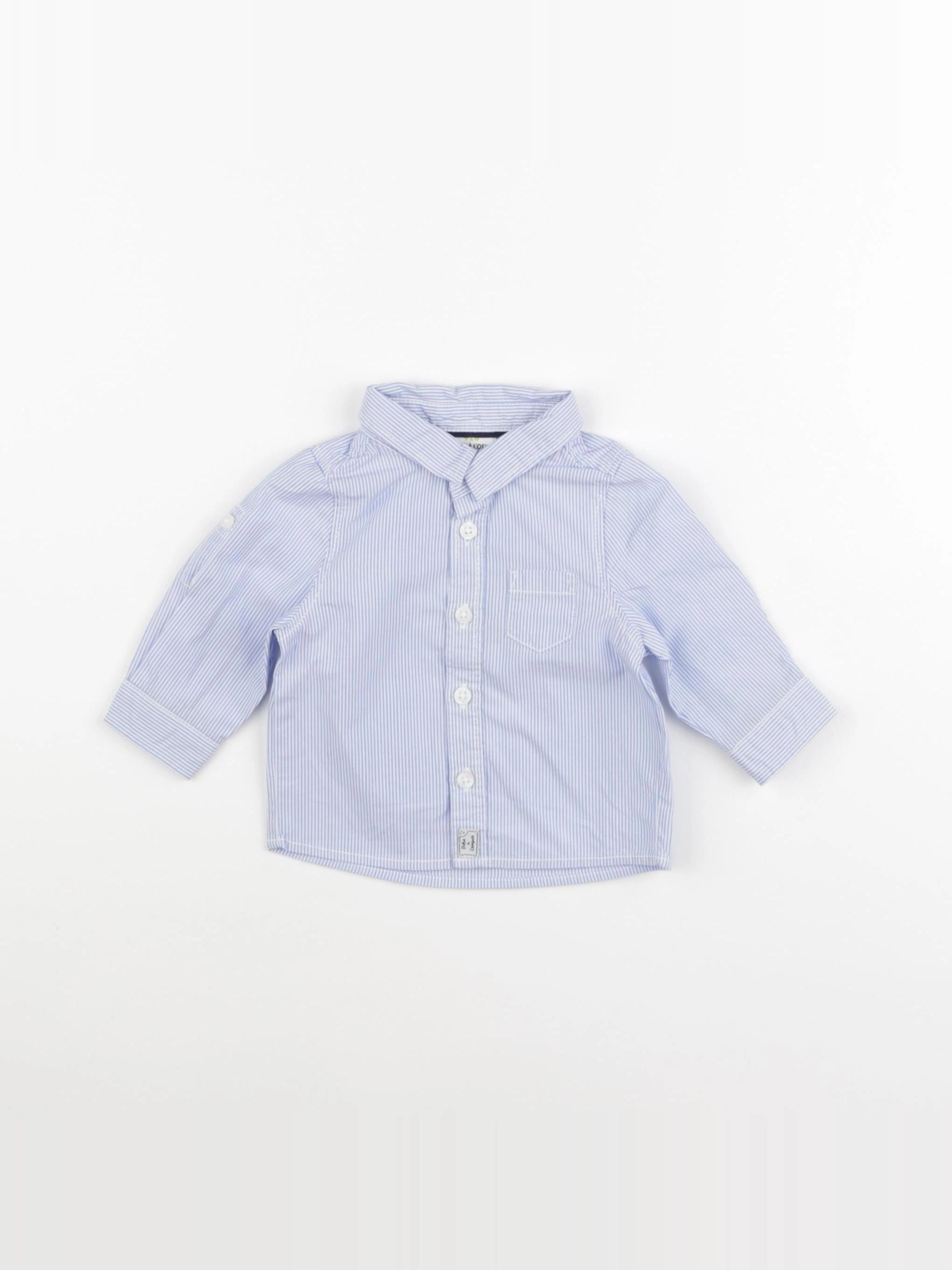 Tape à l'oeil - chemise bleu - 3 mois