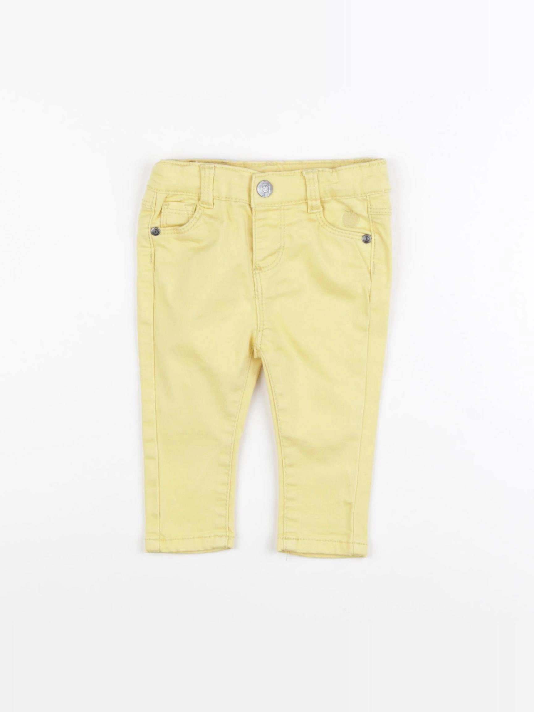 Tape à l'oeil - jean jaune - 6 mois