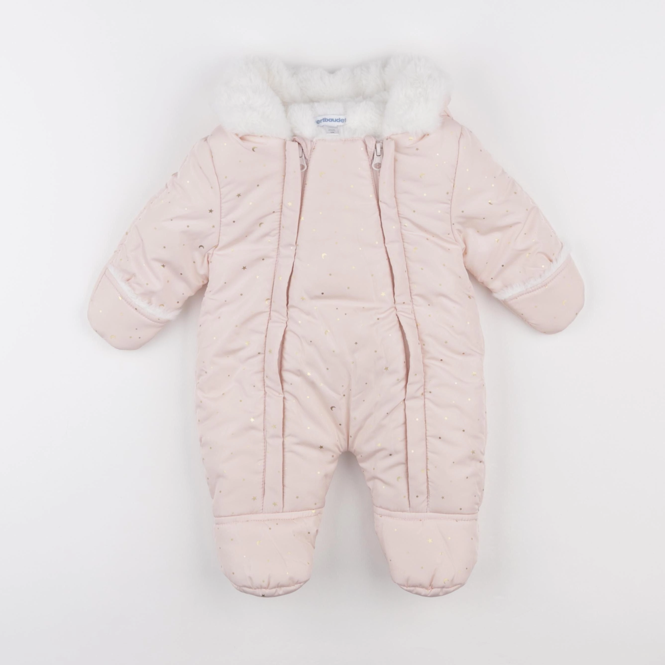 Vertbaudet - combi-pilote rose - 1 mois