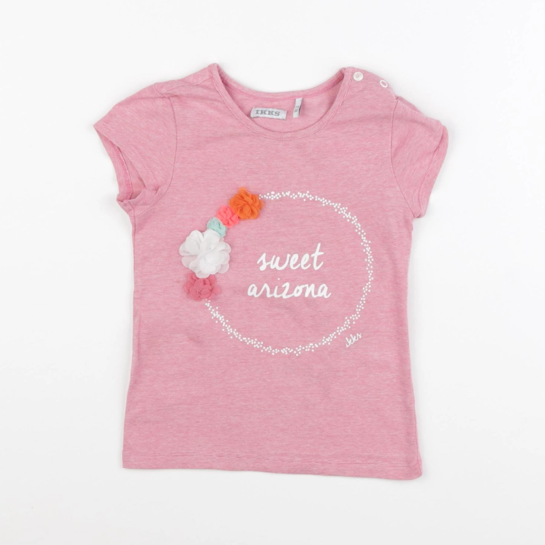 IKKS - tee-shirt rose - 2 ans