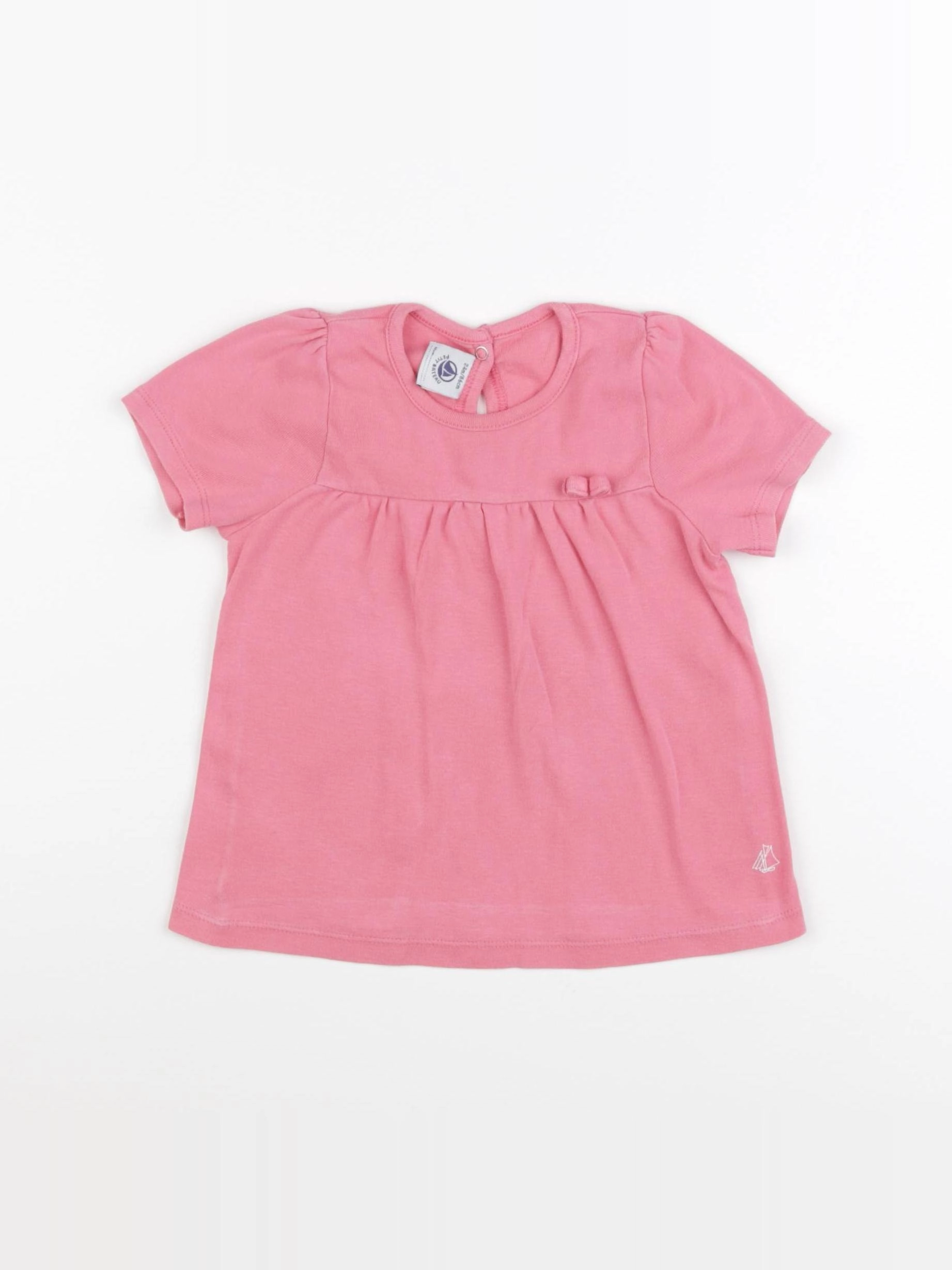 Petit Bateau - tee-shirt rose - 24 mois