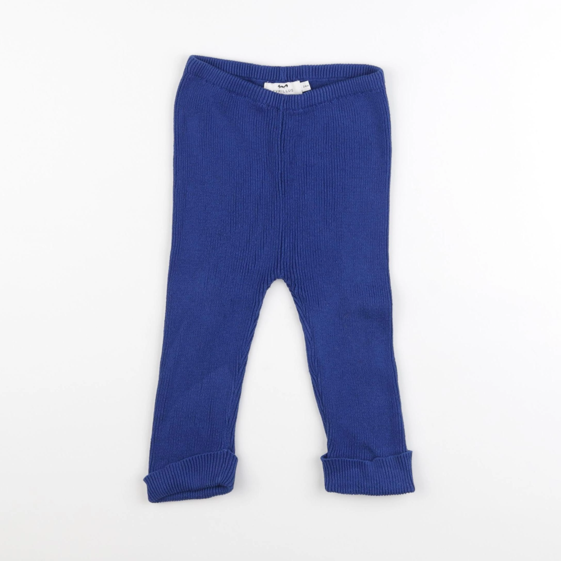 Cyrillus - legging bleu - 24 mois