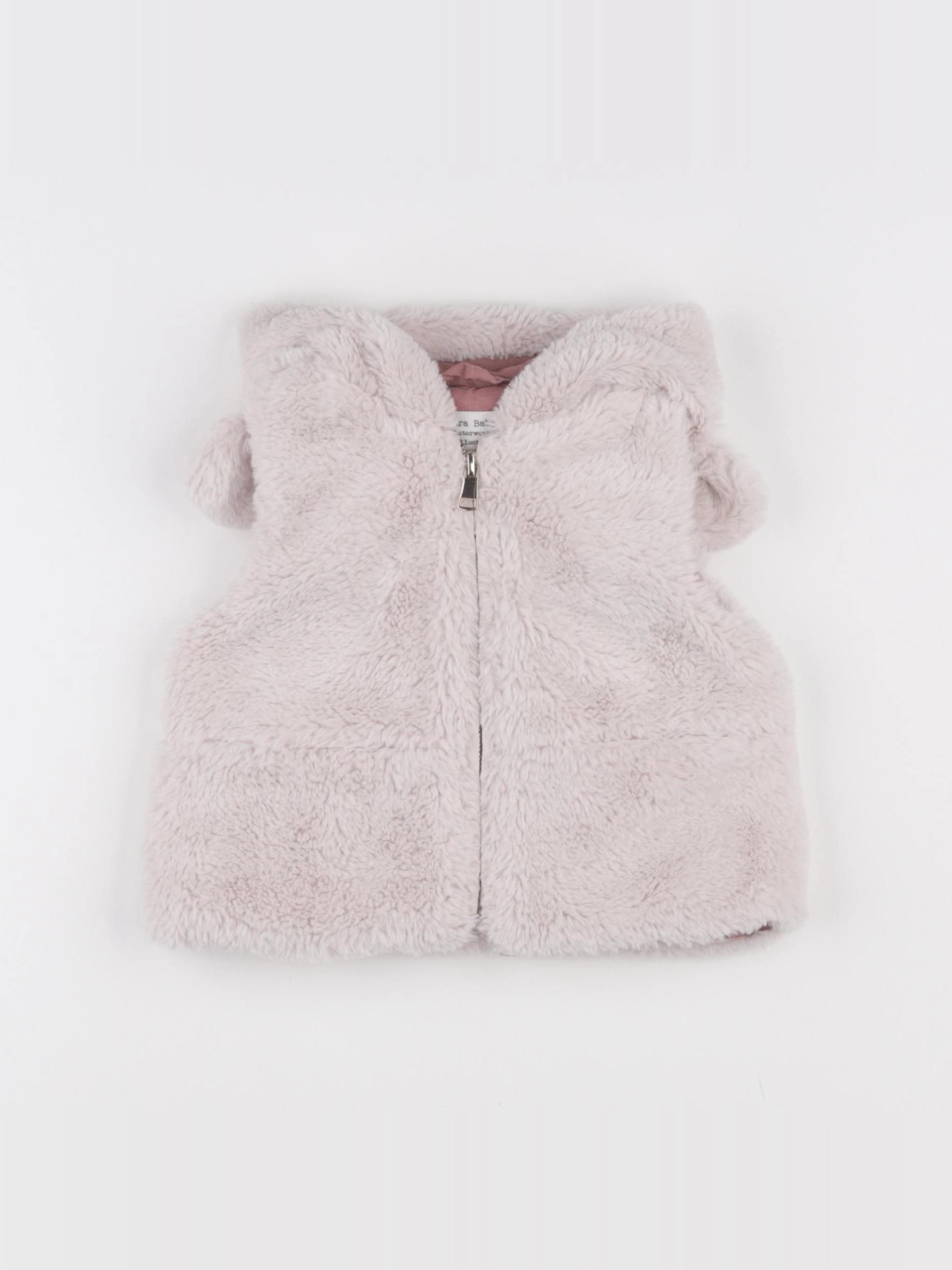 Zara - gilet blanc - 6/9 mois