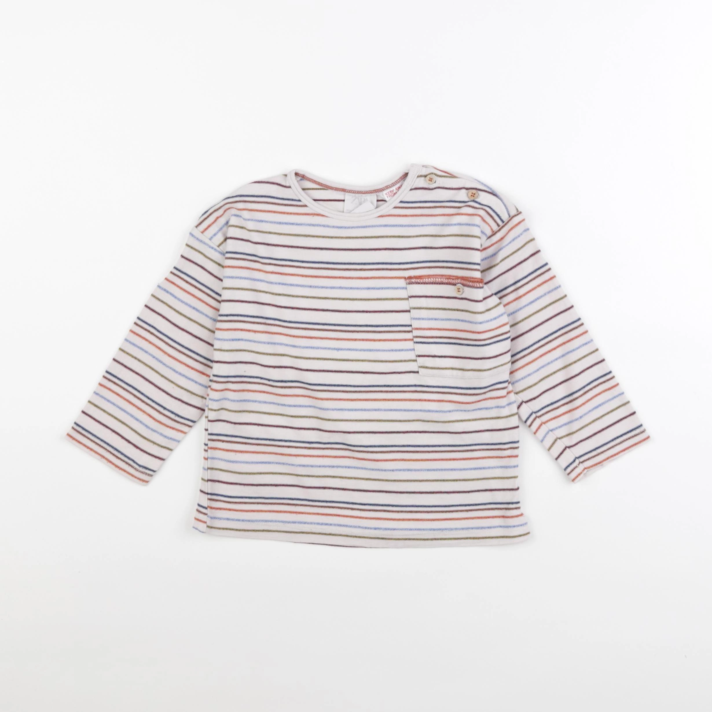 Zara - tee-shirt multicolore - 18/24 mois