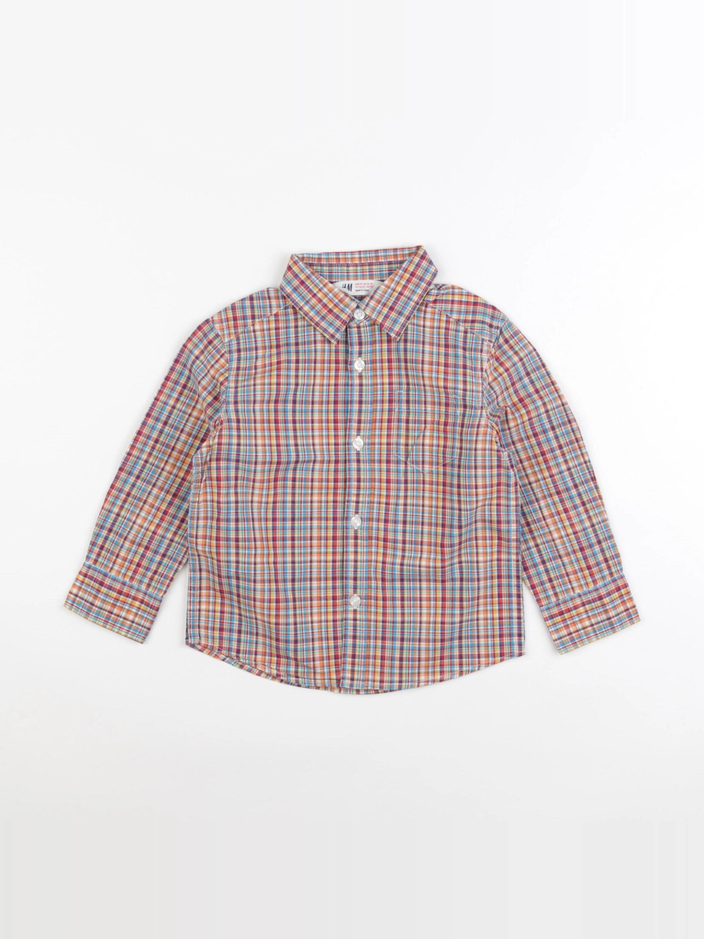 H&M - chemise multicolore - 18/24 mois