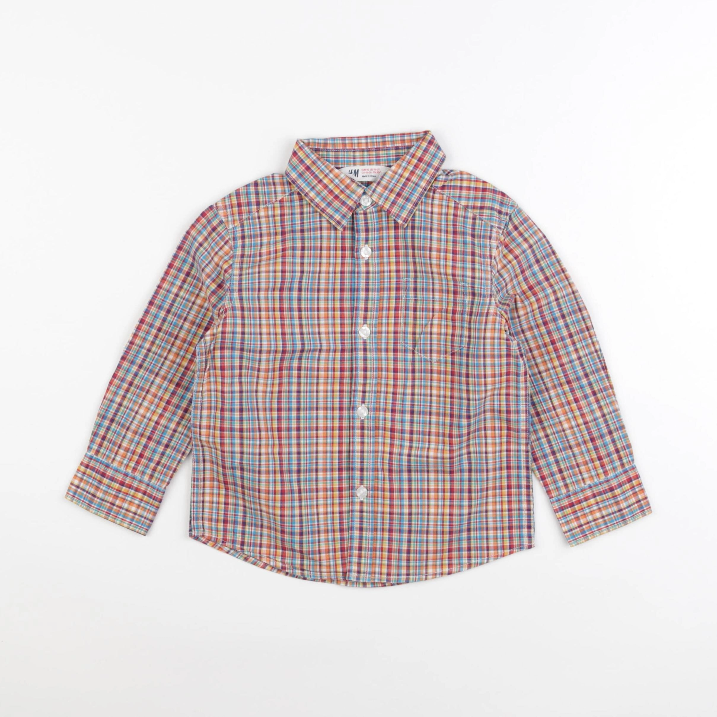 H&M - chemise multicolore - 18/24 mois