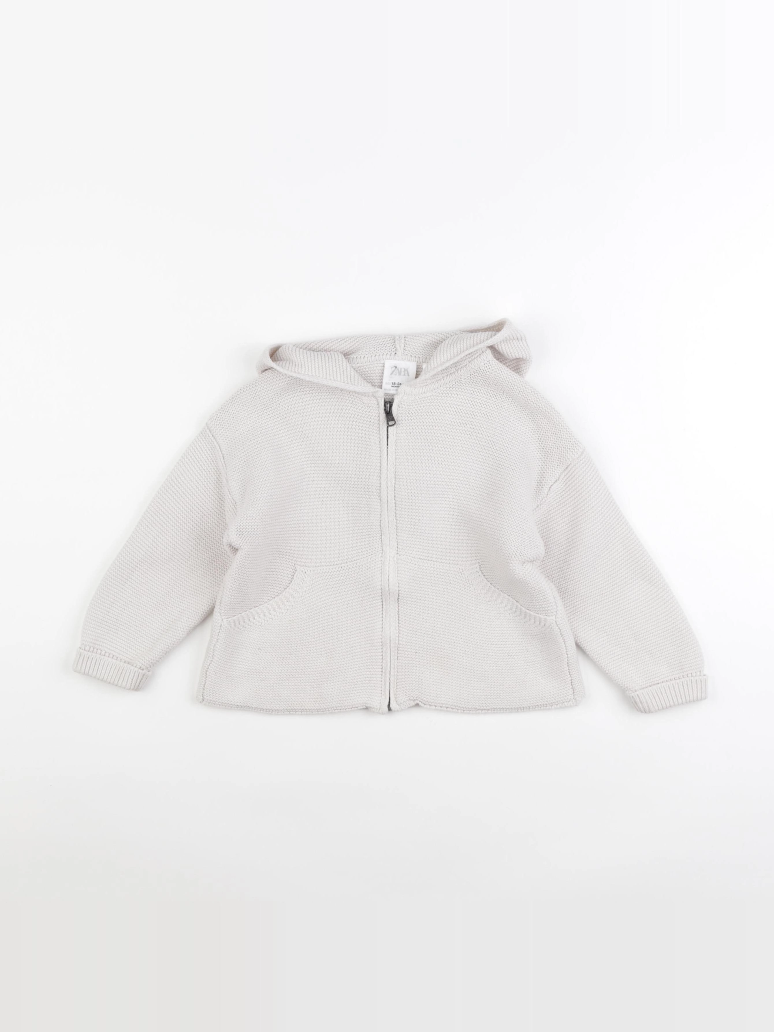 Zara - pull beige - 18/24 mois
