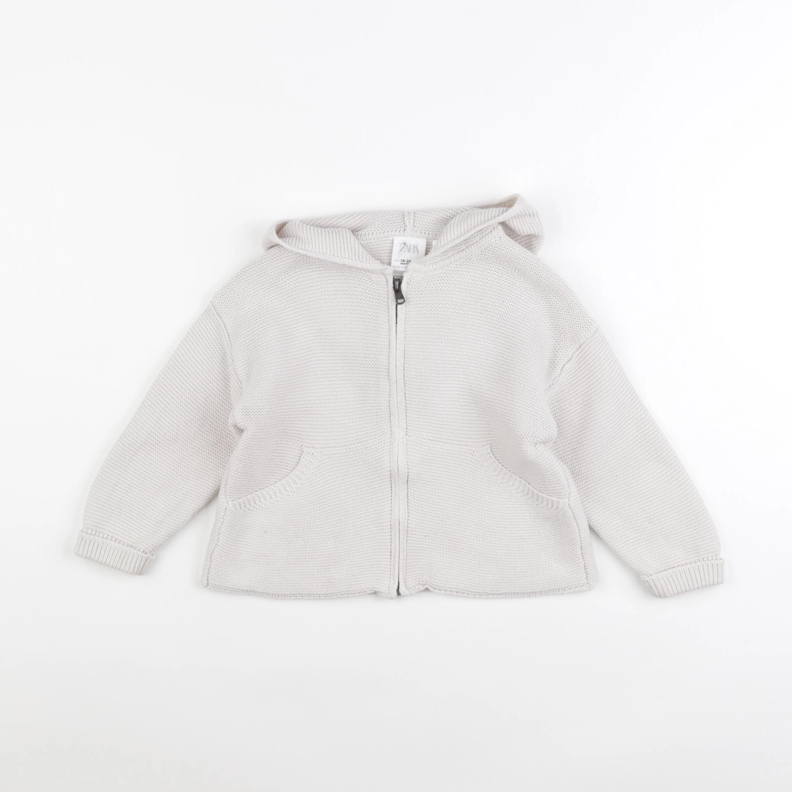 Zara - pull beige - 18/24 mois