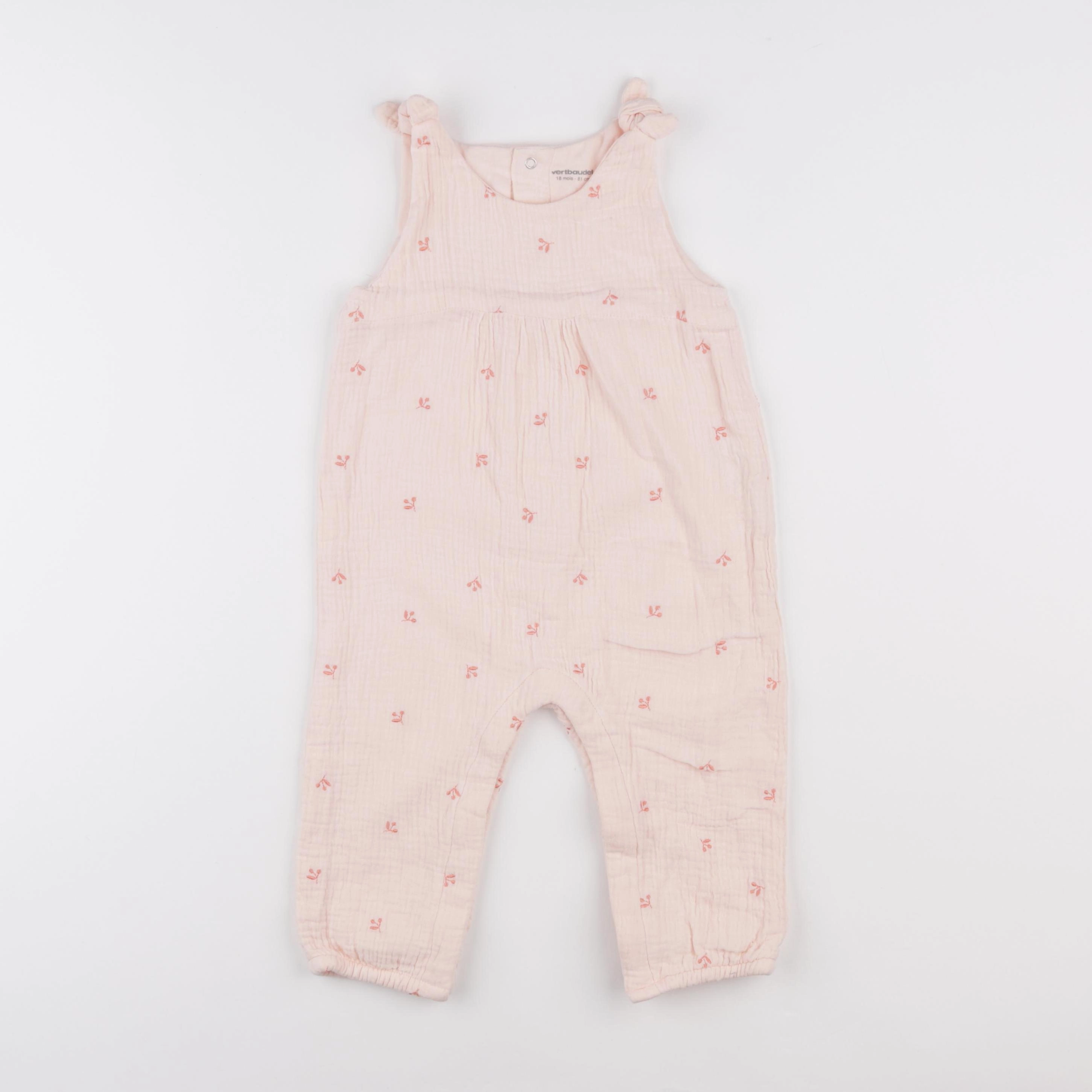 Vertbaudet - combinaison rose - 18 mois