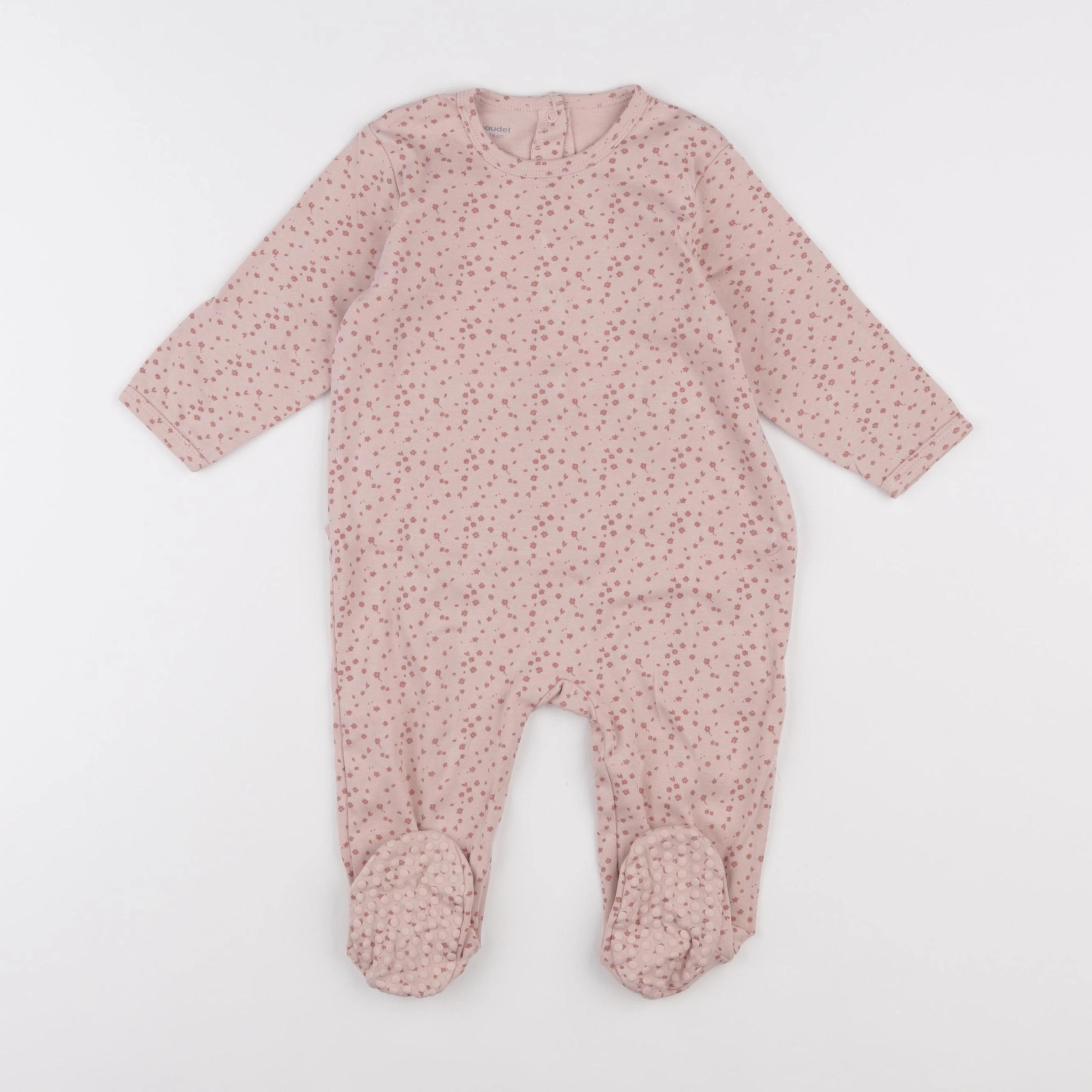 Vertbaudet - pyjama coton rose - 12 mois