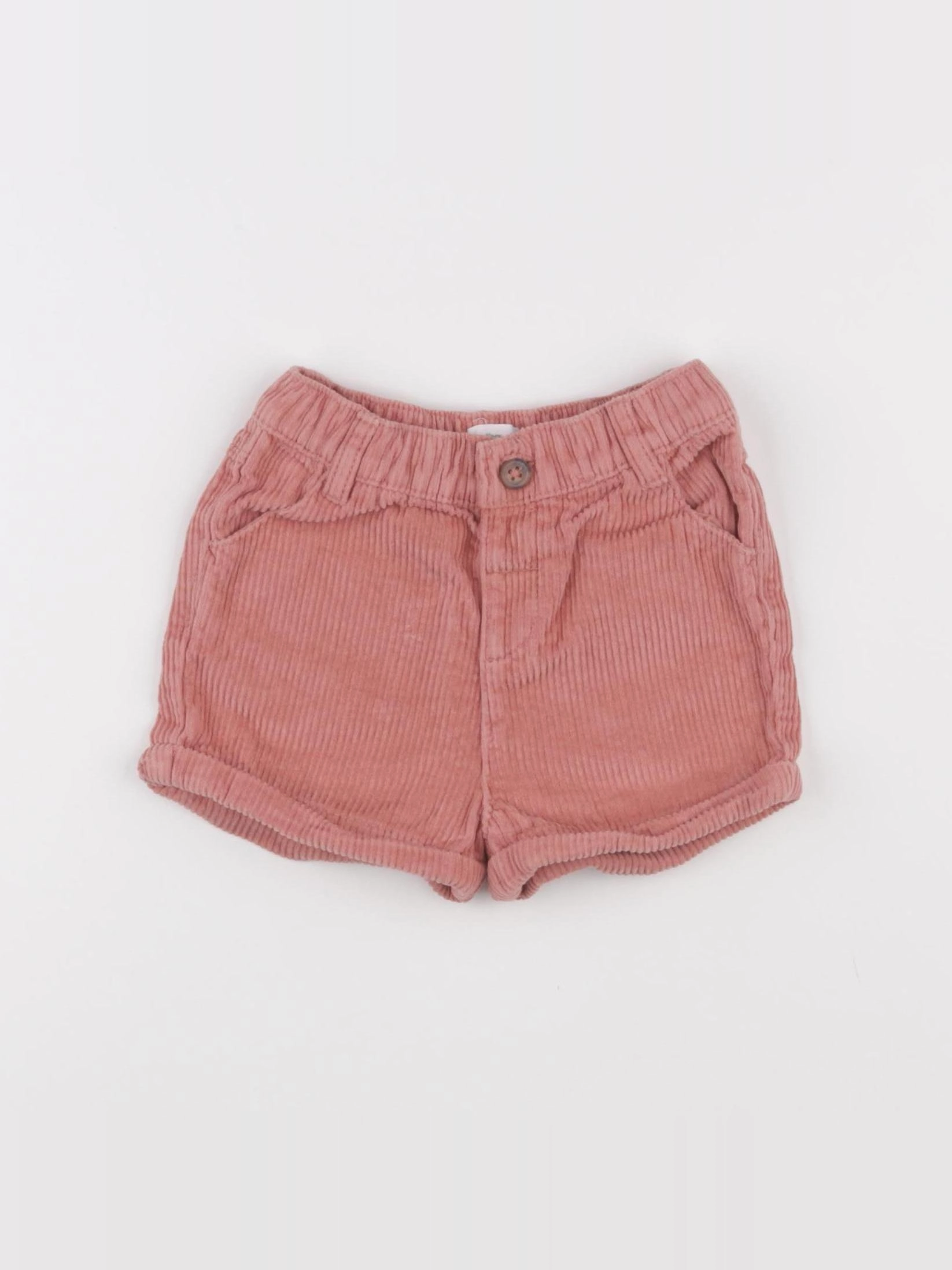 Vertbaudet - short rose - 12 mois