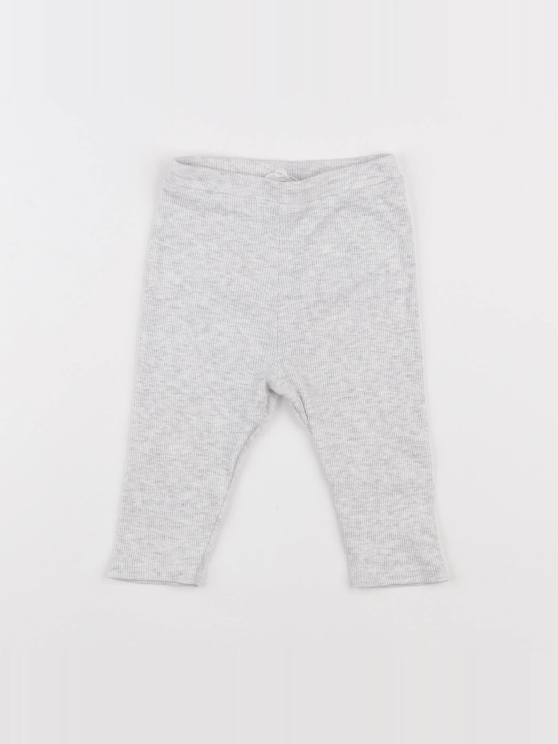 Vertbaudet - legging gris - 12 mois