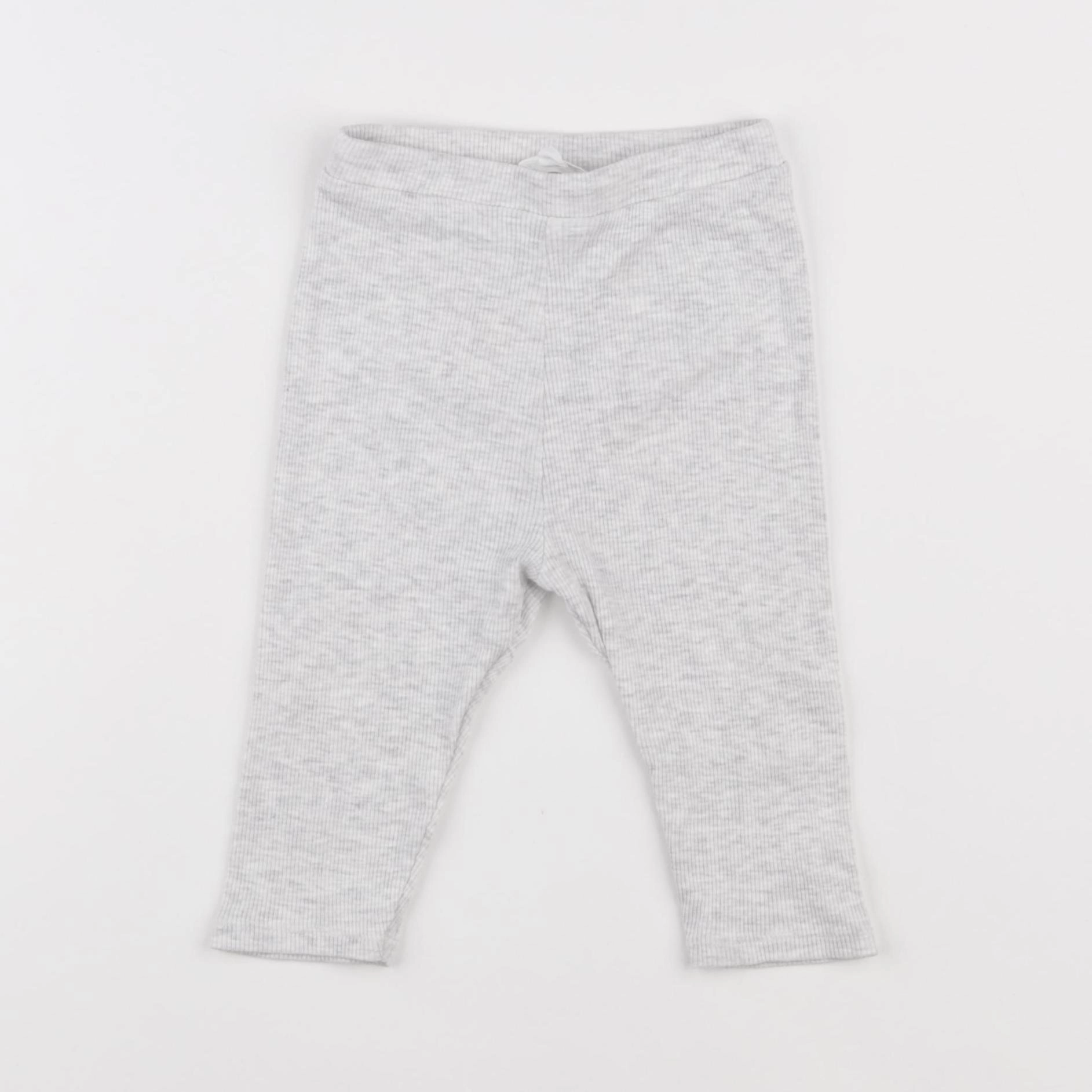 Vertbaudet - legging gris - 12 mois