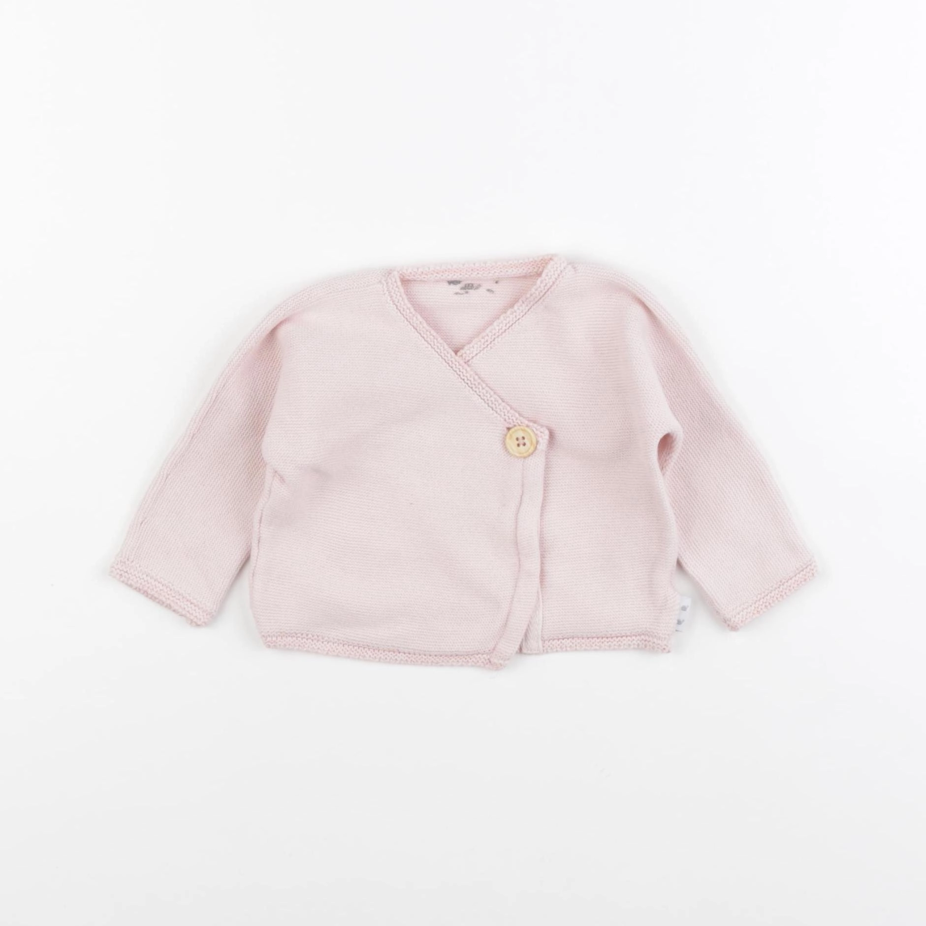 Vertbaudet - gilet rose - 1 mois